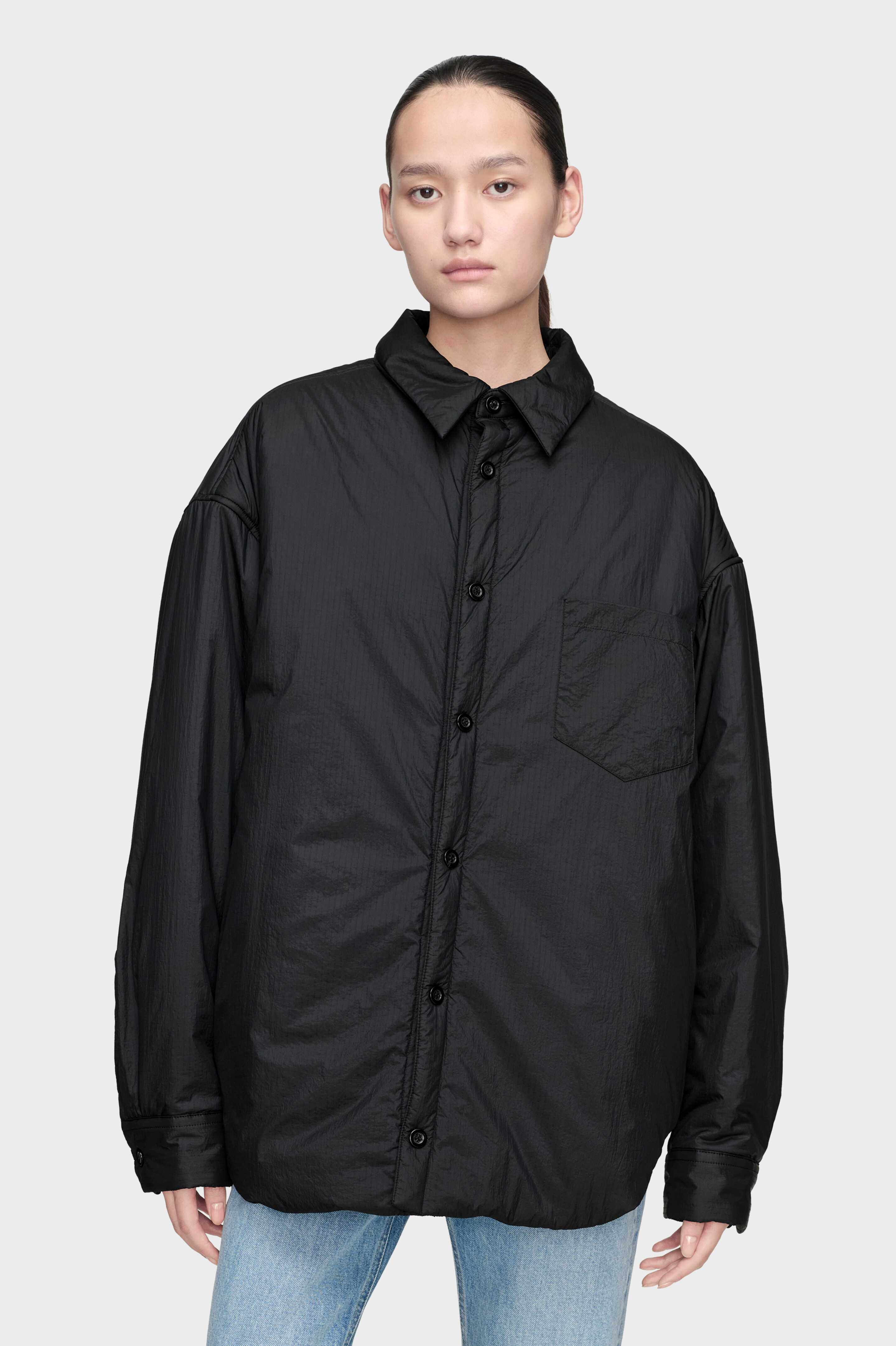 Black Padded Shirt Jacket | Maison Margiela Official