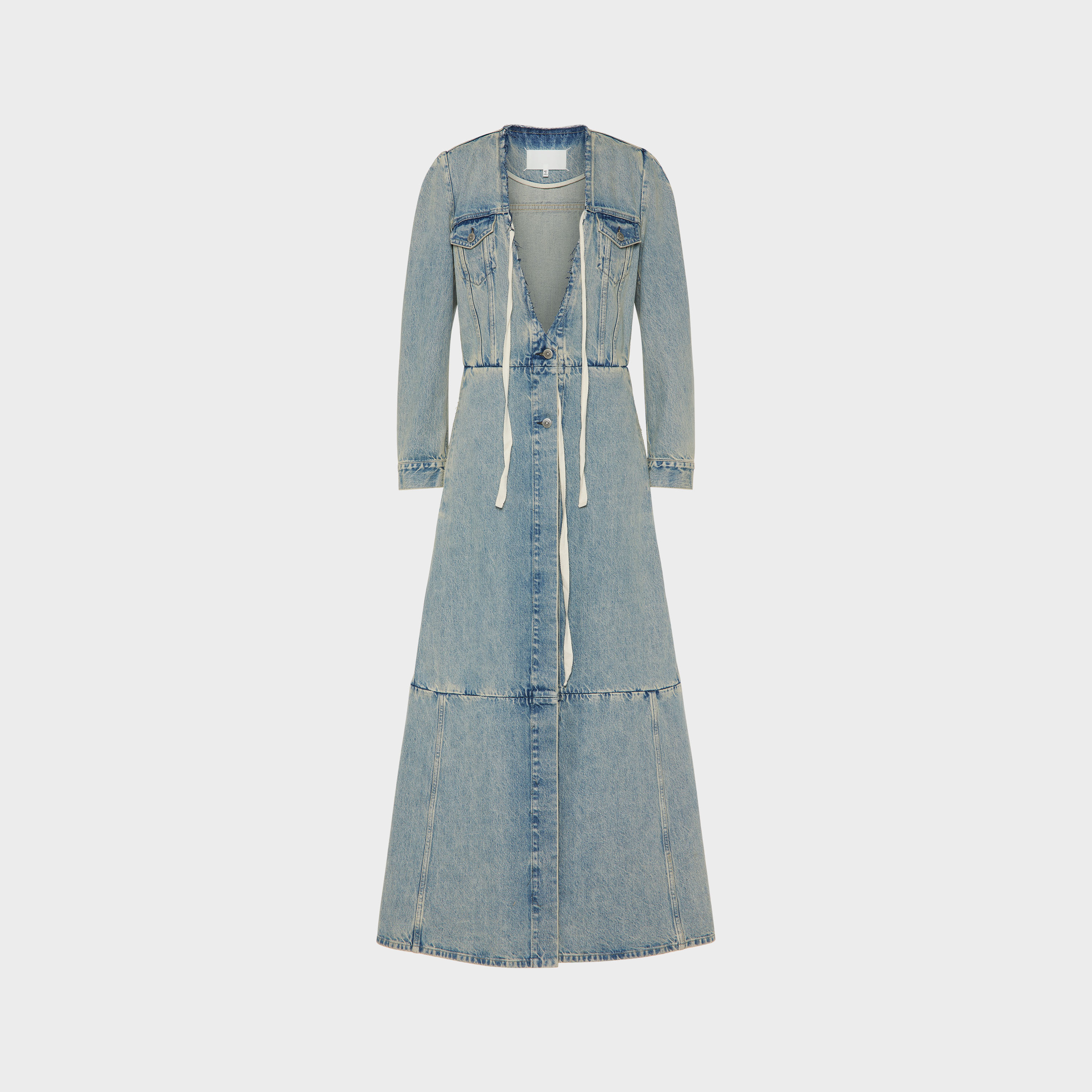 Light Blue Denim Maxi Coat | Maison Margiela Official