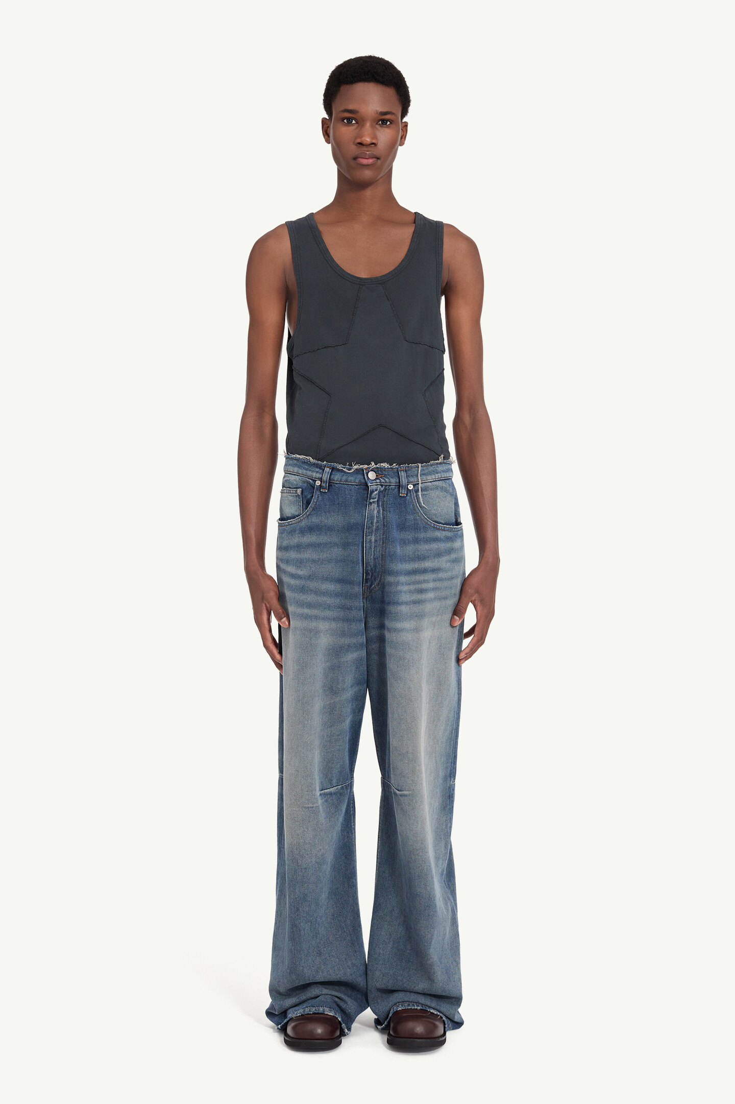 Men's Wide-Cut Jeans | MM6
