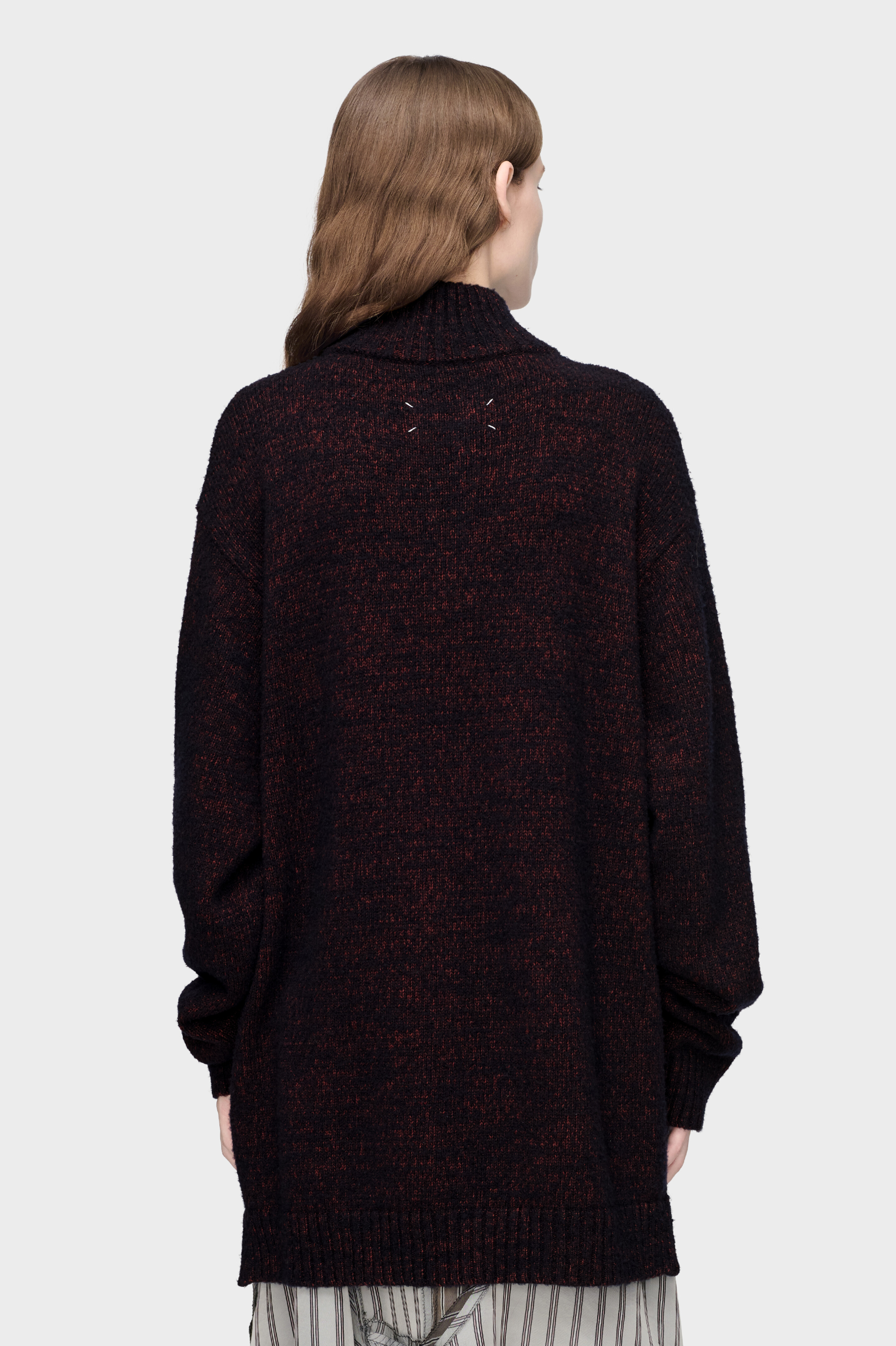 Bordeaux Half-Zip Knit Sweater | Maison Margiela Official