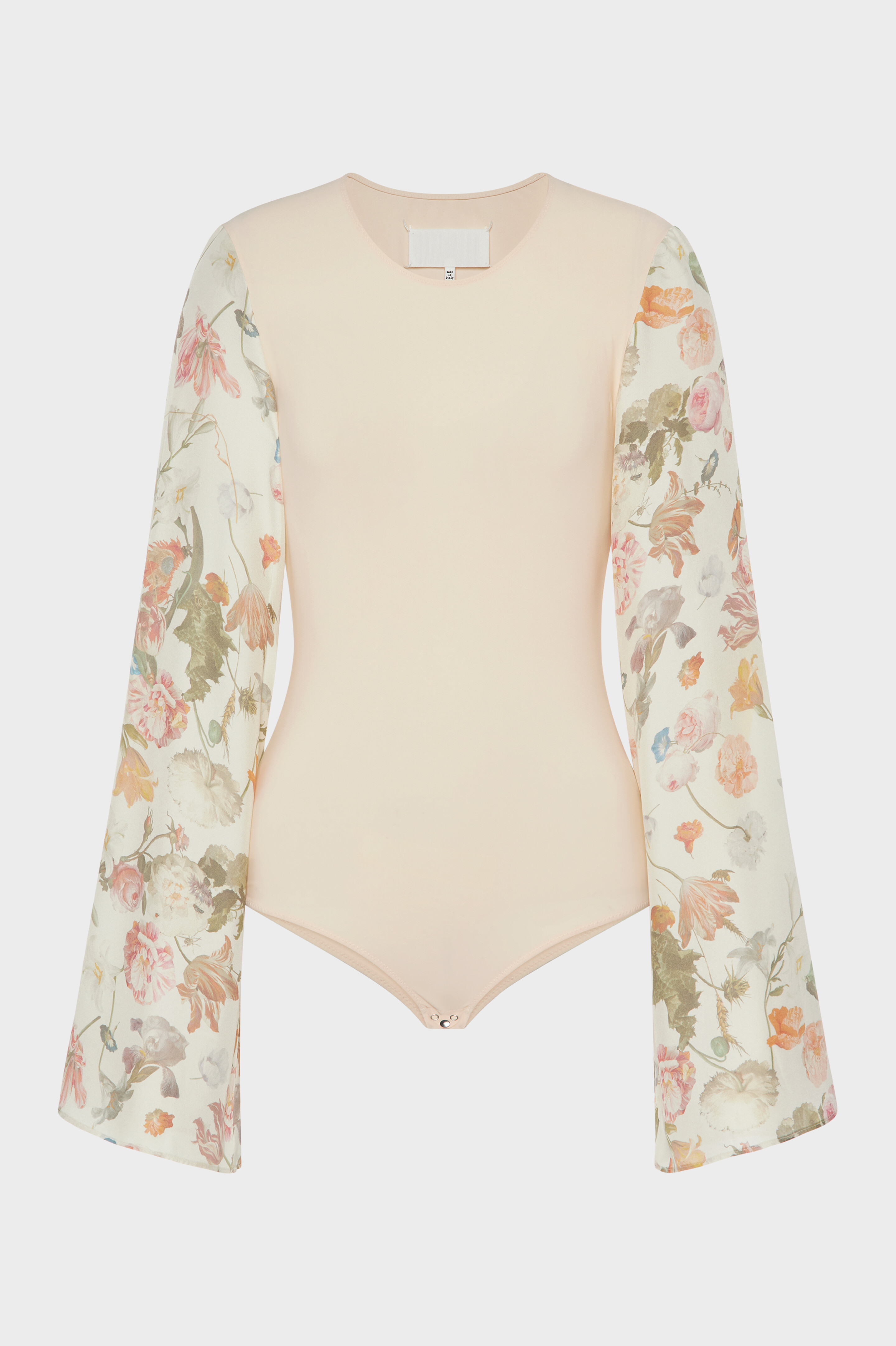 Body con maniche floreali