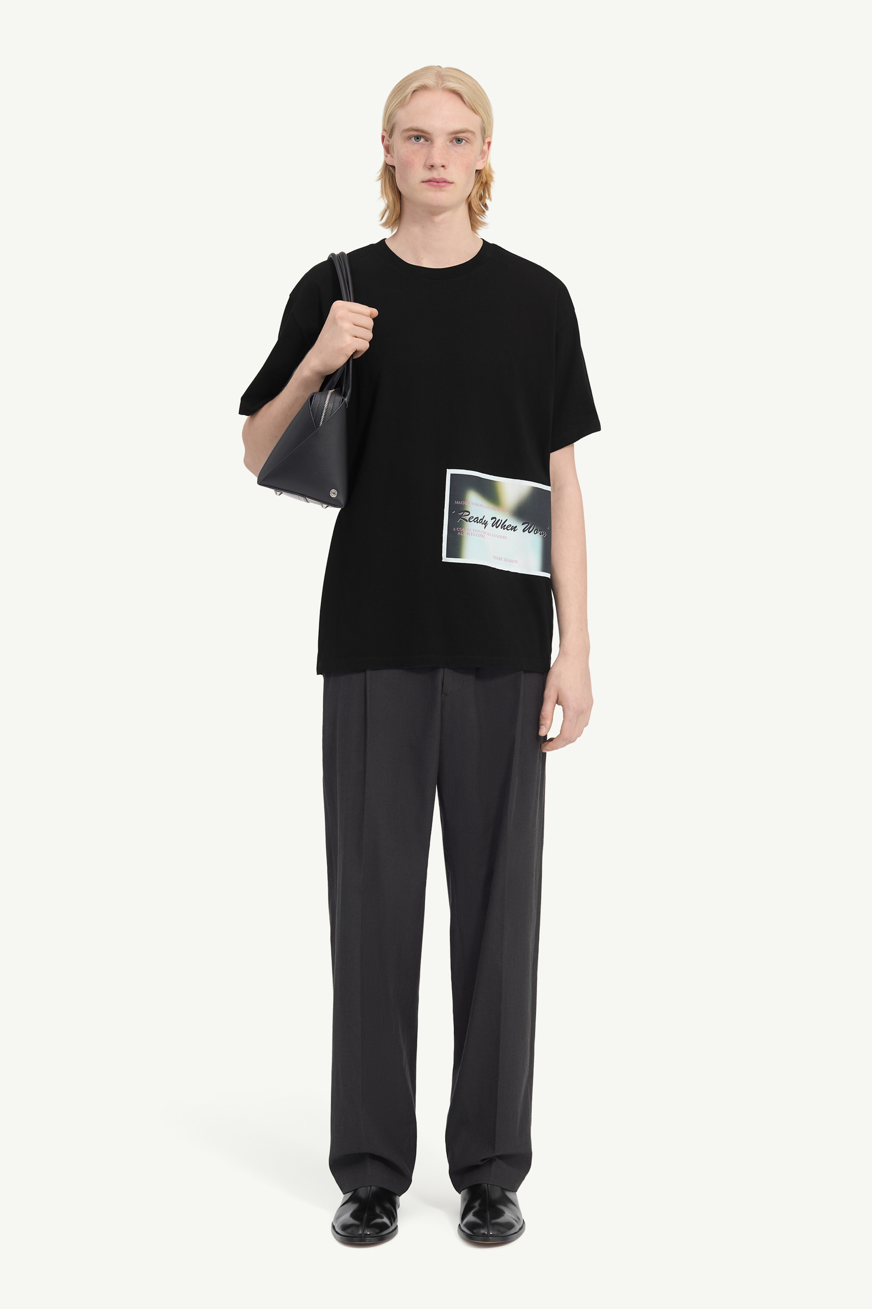 Patch cotton T-shirt