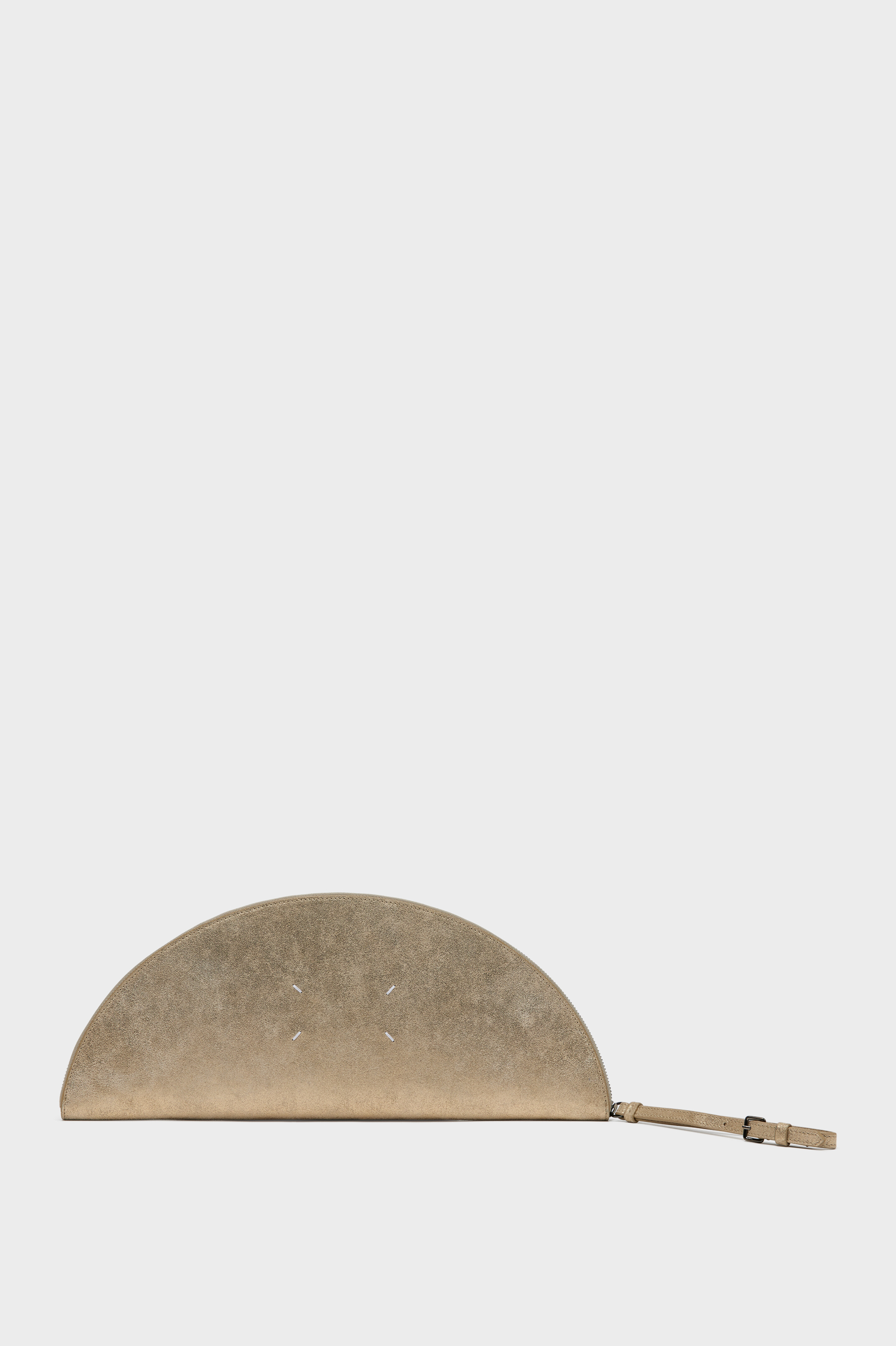 Maison Margiela 4ステッチ ハーフムーン レザーポーチ