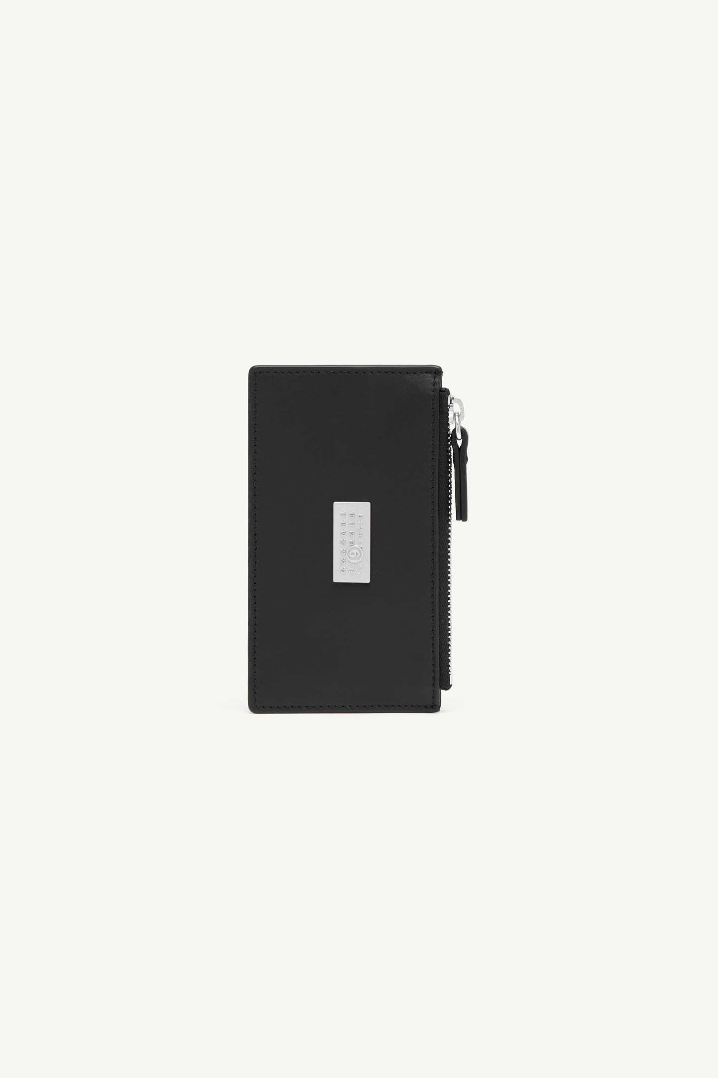 Black Leather Zip Cardholder | Maison Margiela