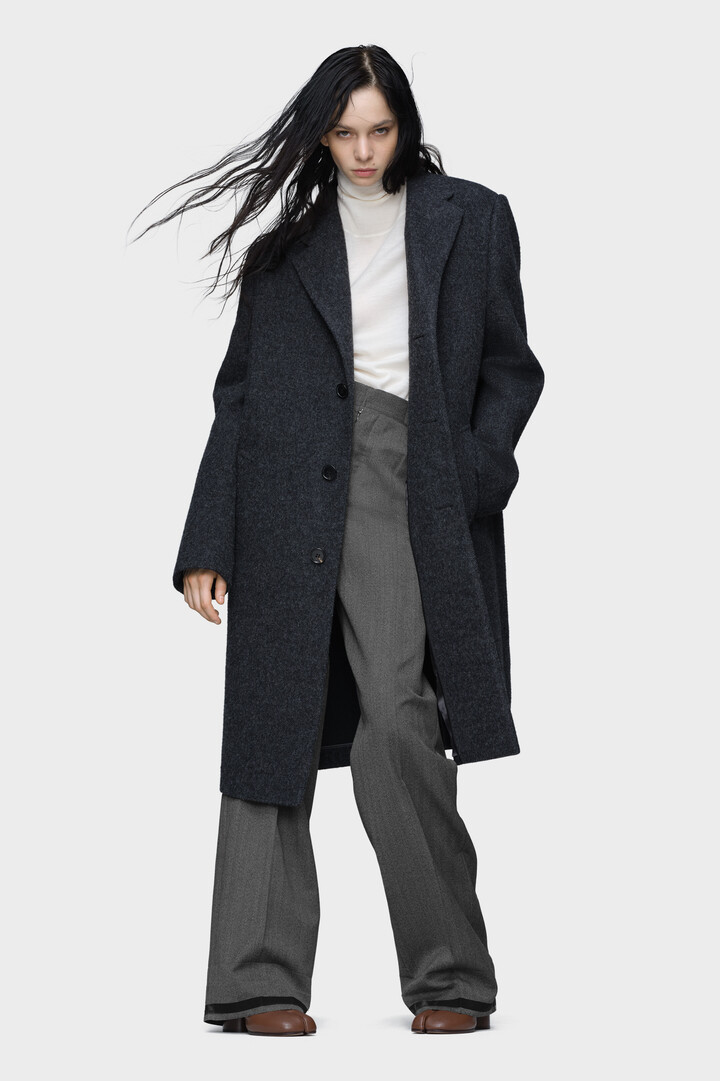 メリノウール ハイネックセーター