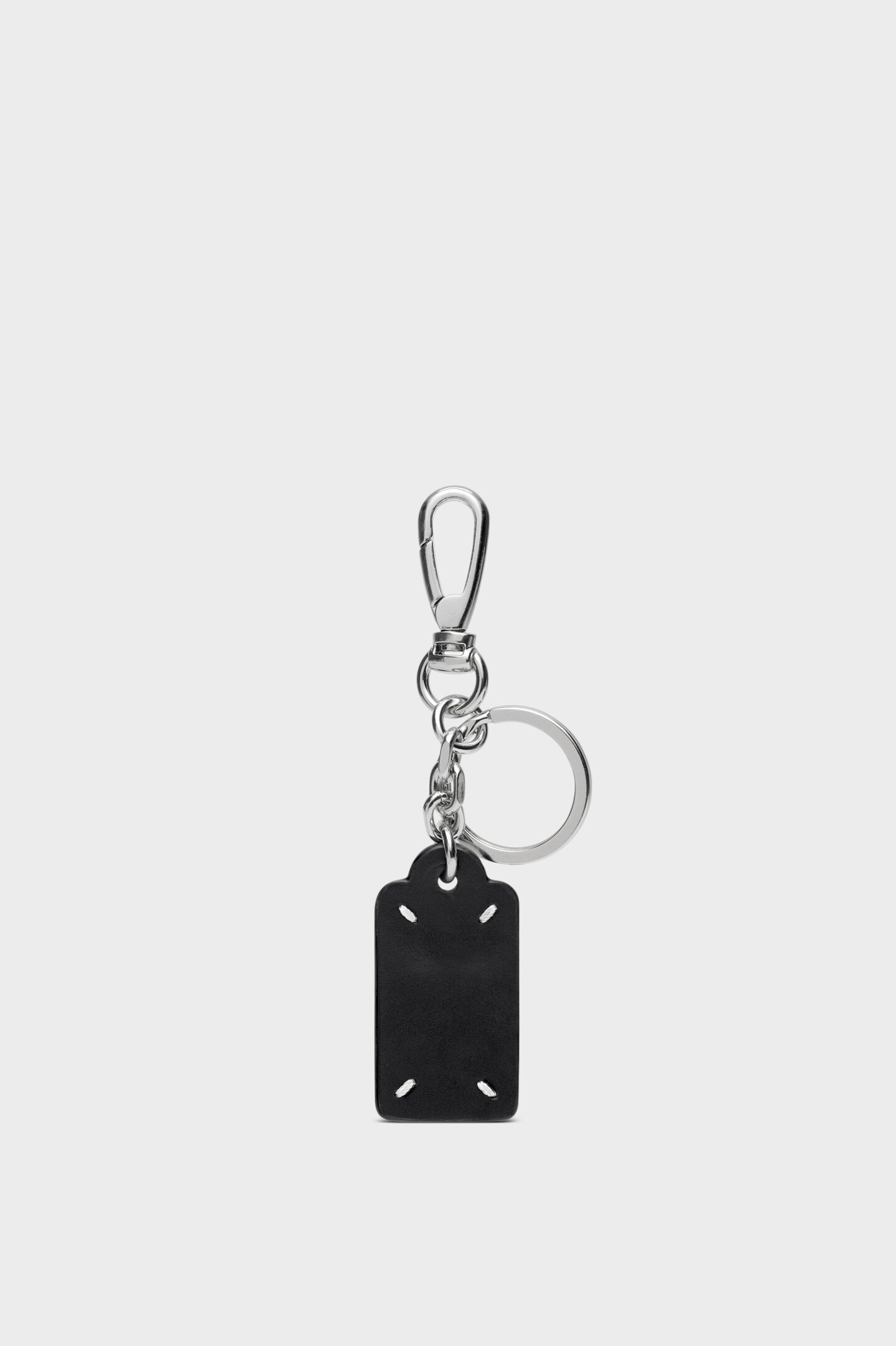 White Calf Leather Keyring with Hook | Maison Margiela