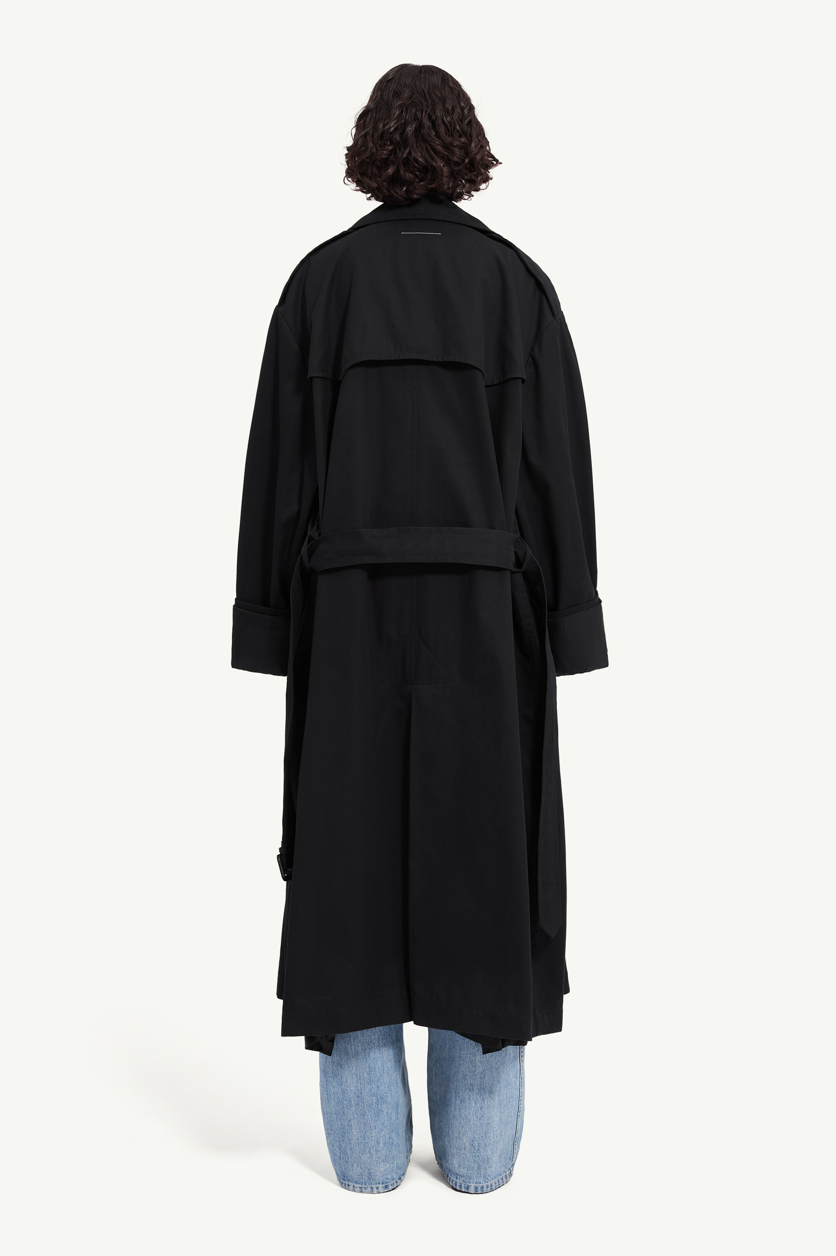 Cotton twill trench coat