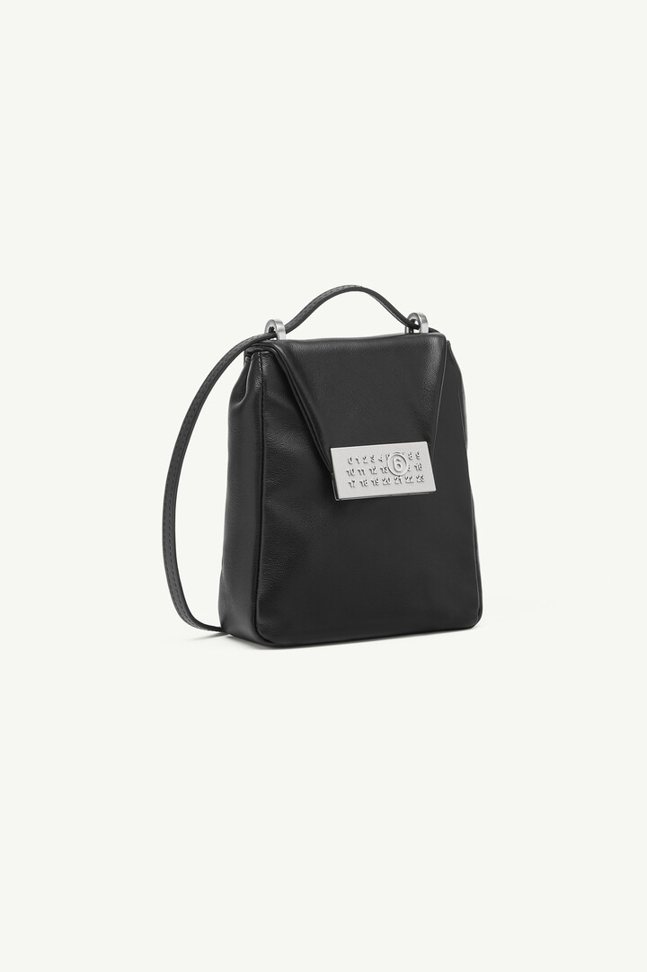 Numeric crossbody bag small Black | MM6 Official