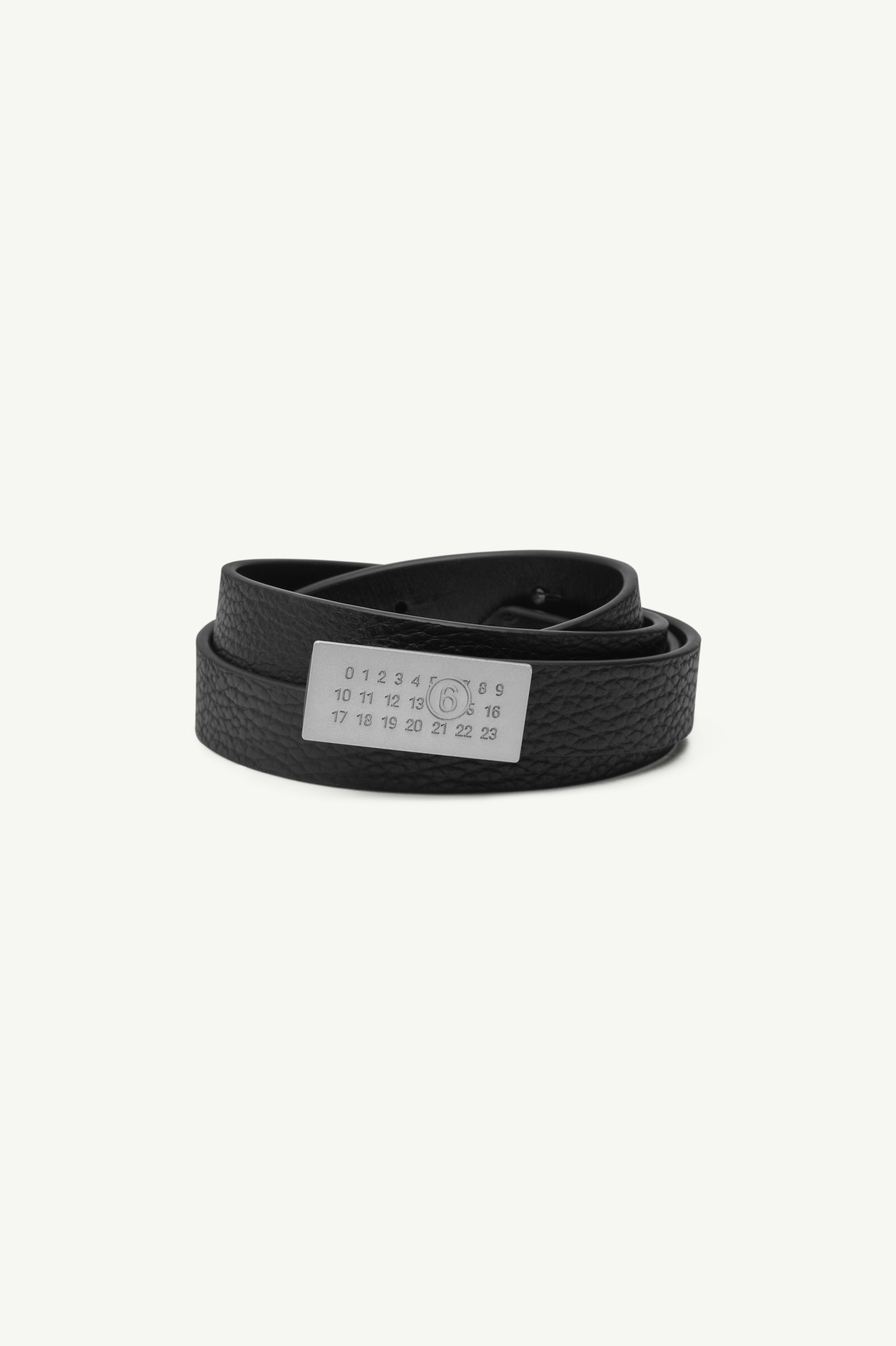 Numeric leather belt