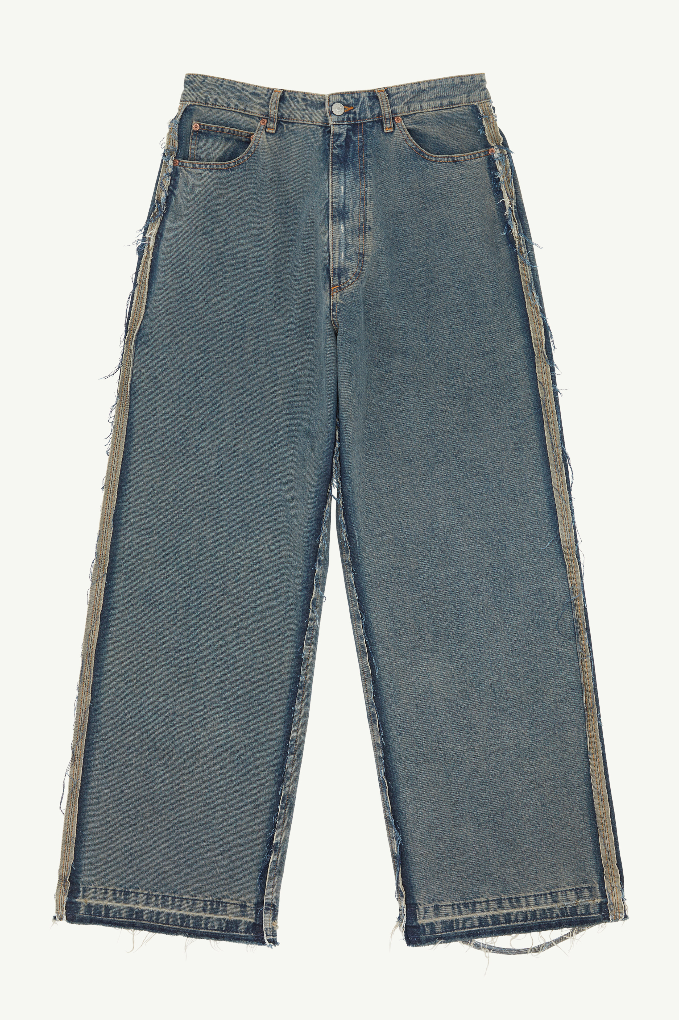 Men's Cotton Wide-Leg Jeans | MM6