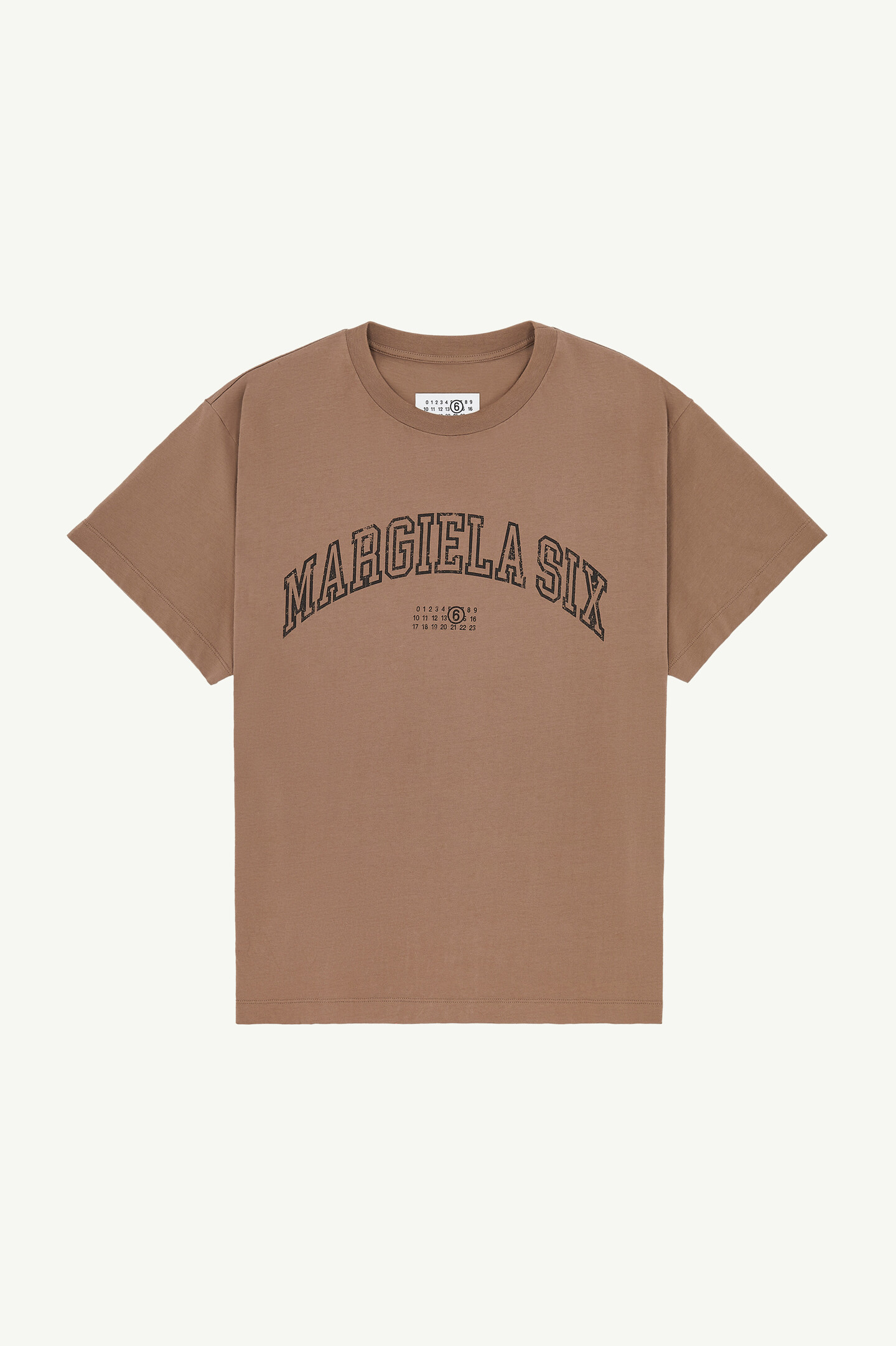 Brown Cotton Crewneck T-Shirt Regular Fit | Maison Margiela