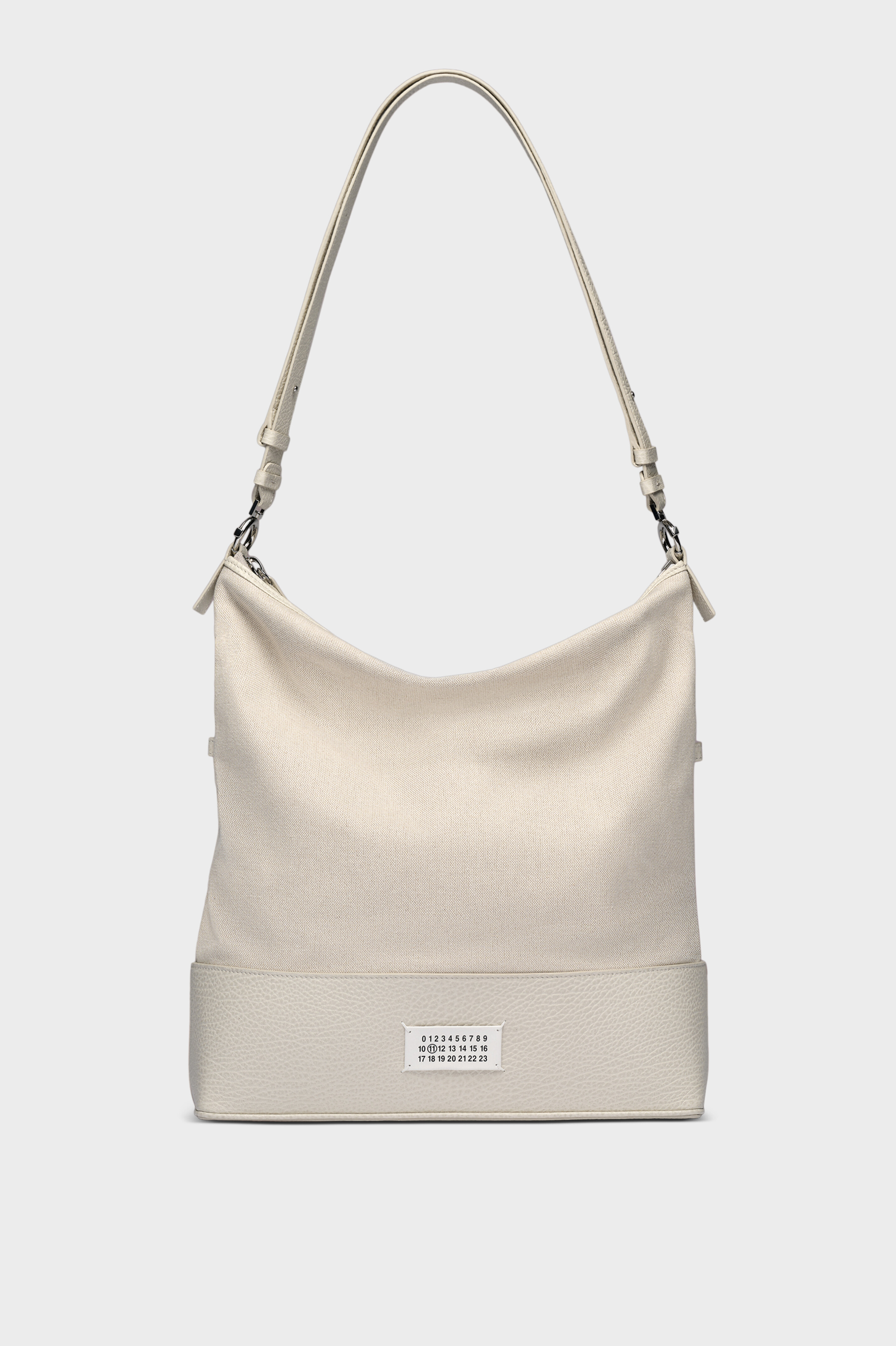 Beige Leather Medium 5AC Hobo Bag | Maison Margiela