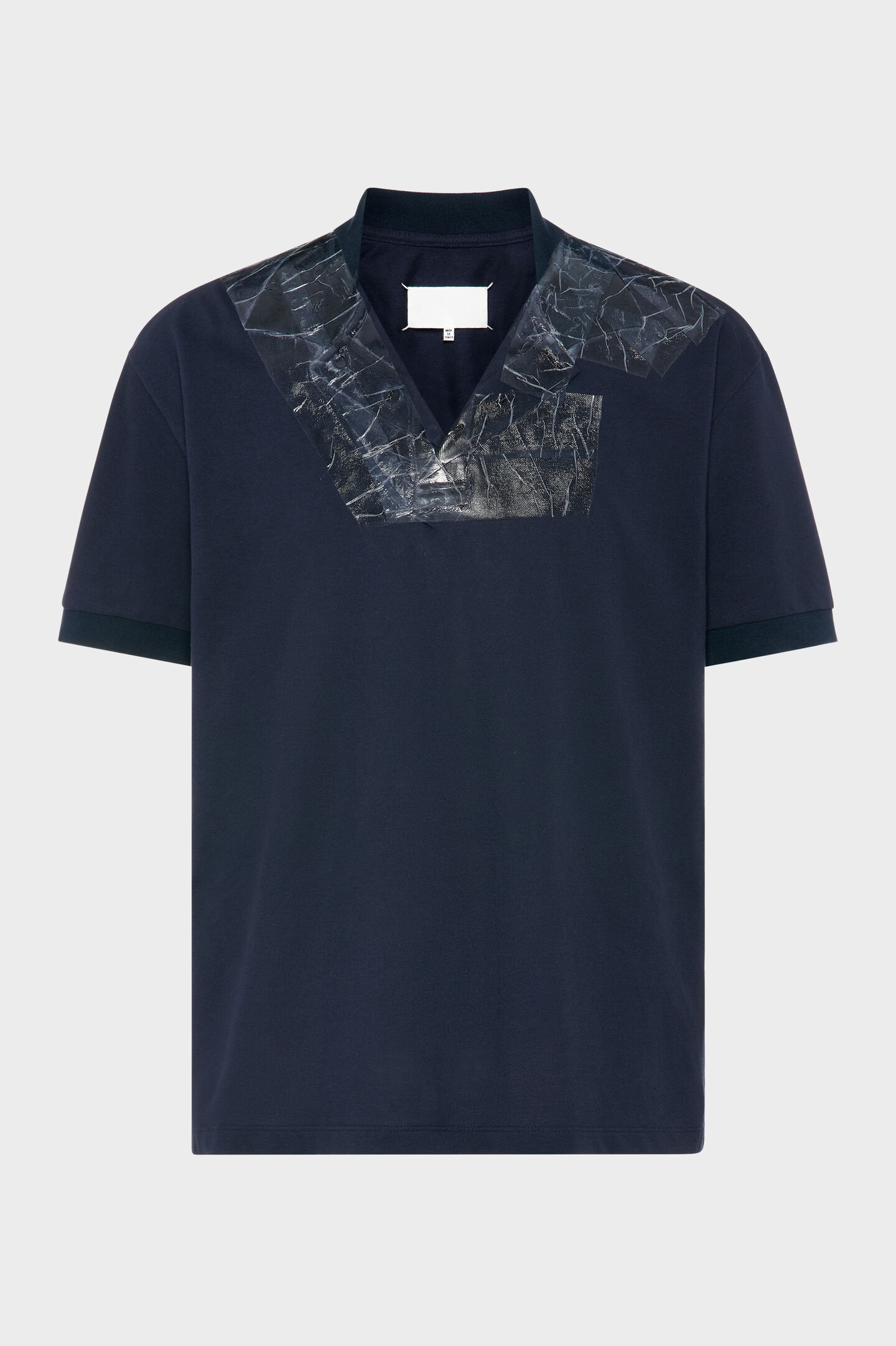 Maison Margiela Tシャツ 46 ネイビー Navy Blue Taped V-neck T-shirt | Maison Margiela Official