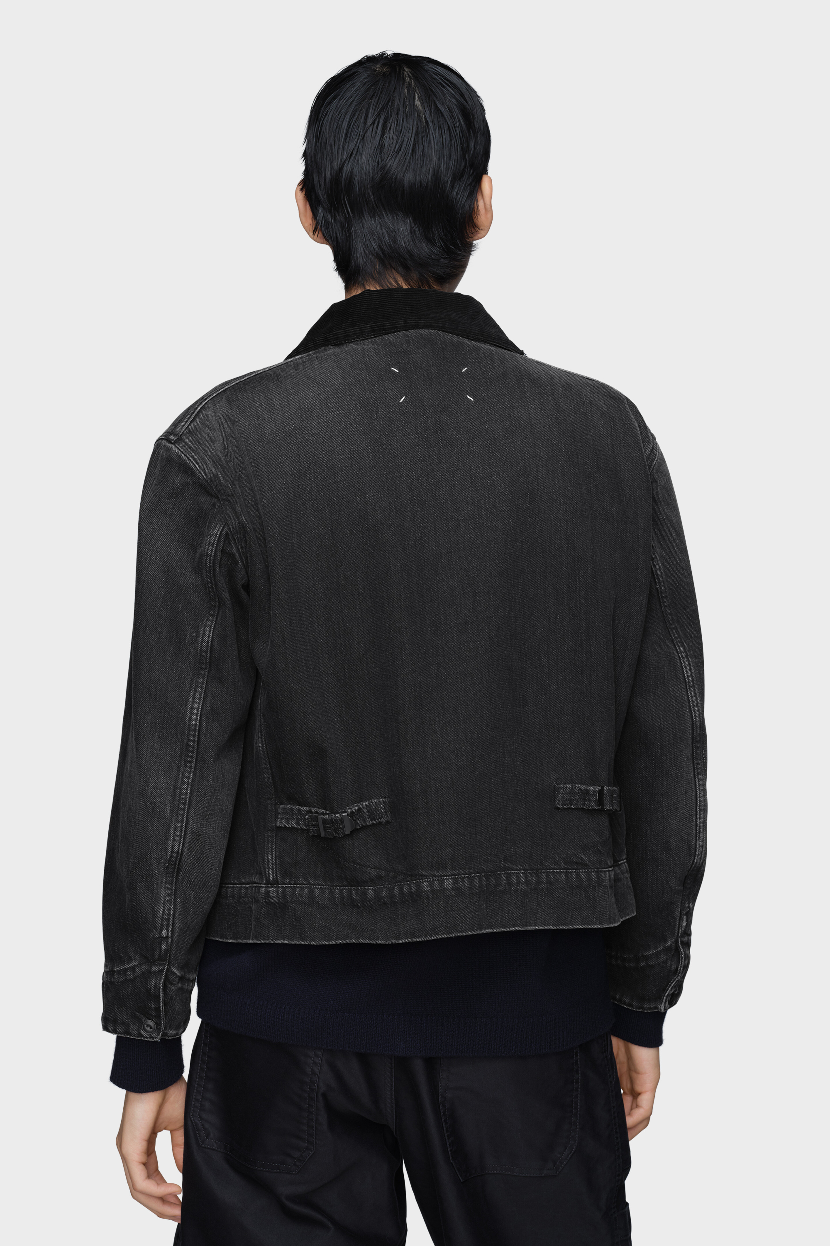 Men's Black Cotton Denim Jacket | Maison Margiela