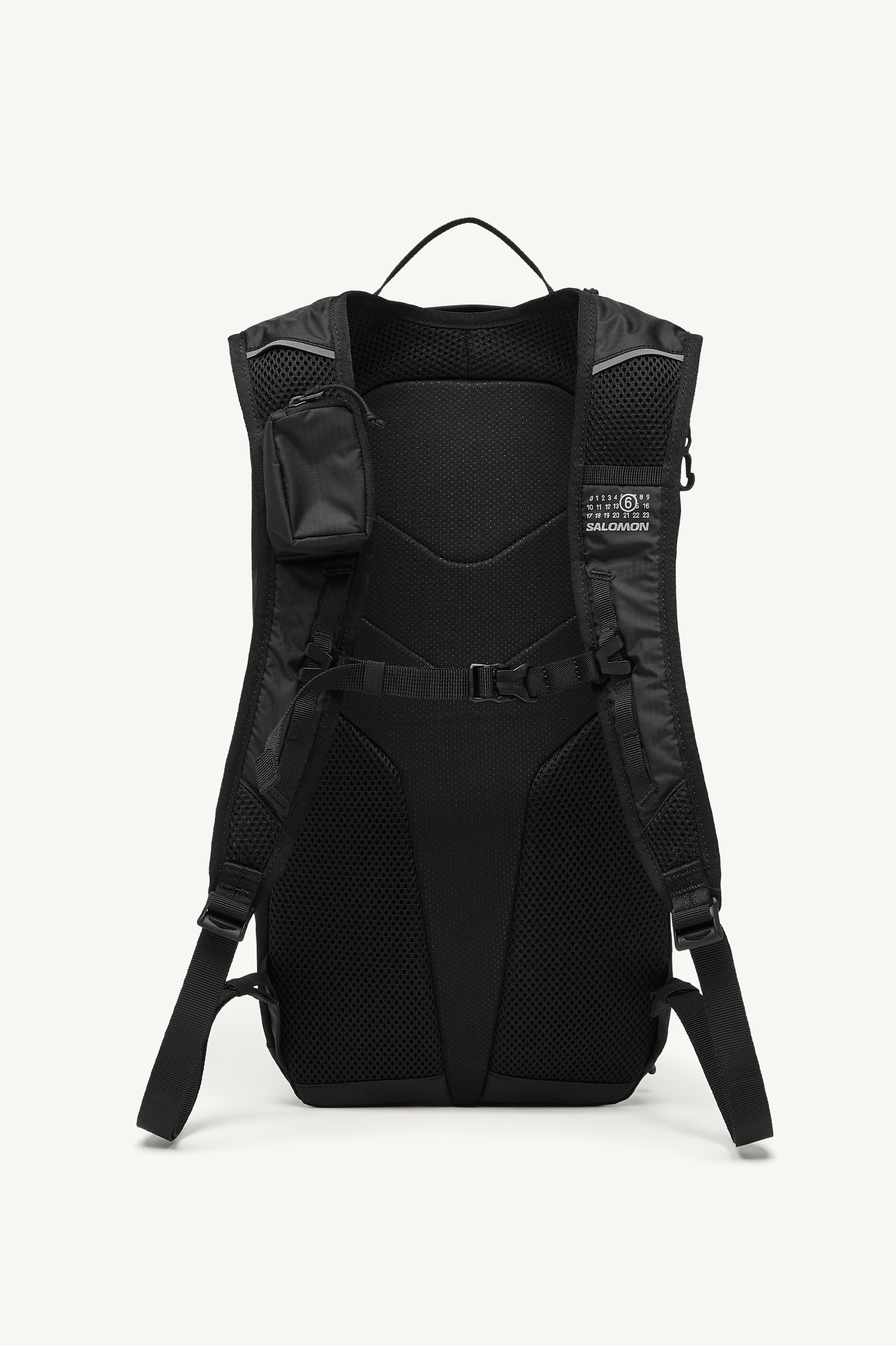 Black MM6 x Salomon Numeric Nylon Backpack | MM6 Official