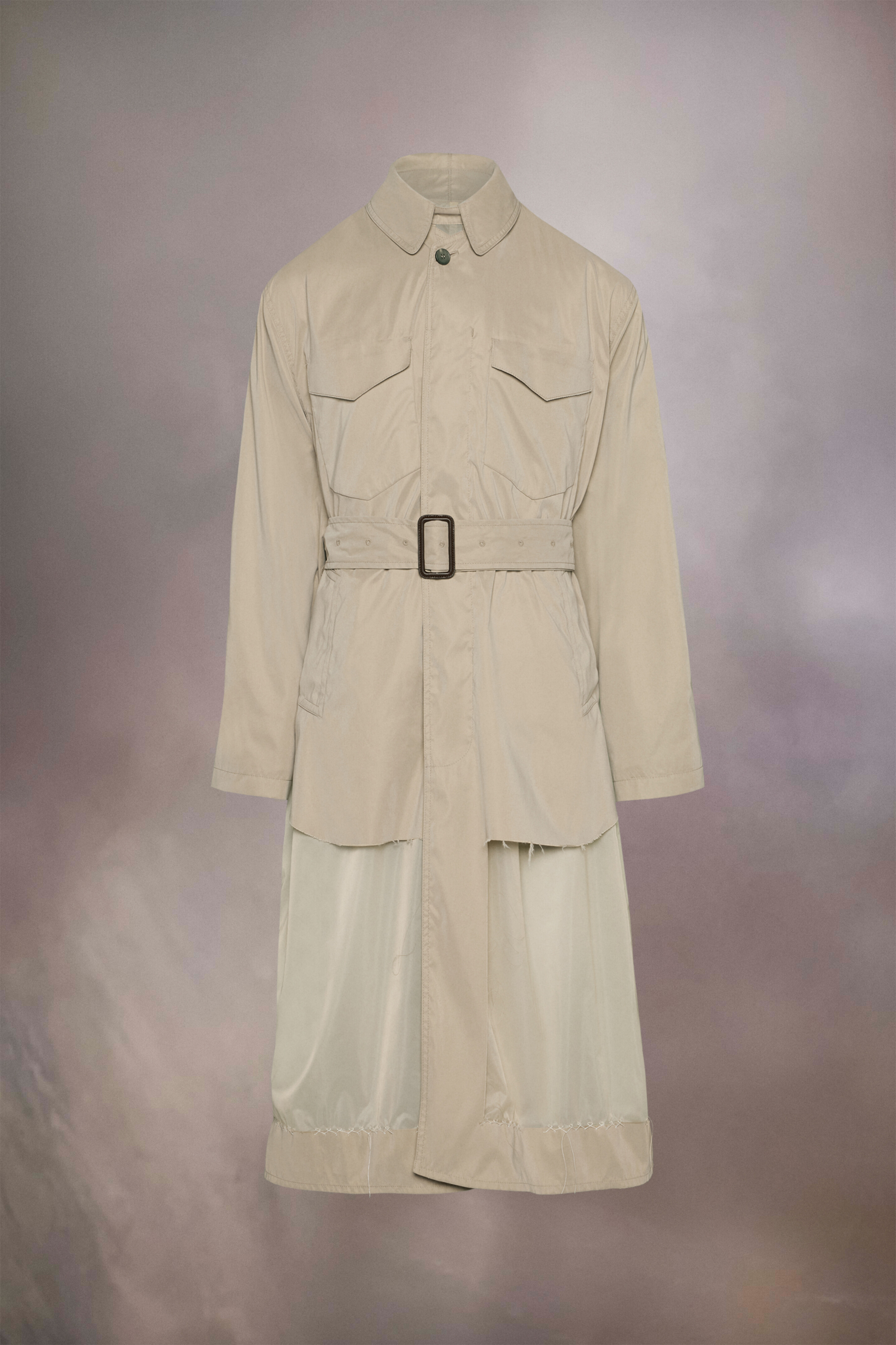 Sand Nylon Reversible Coat | Maison Margiela