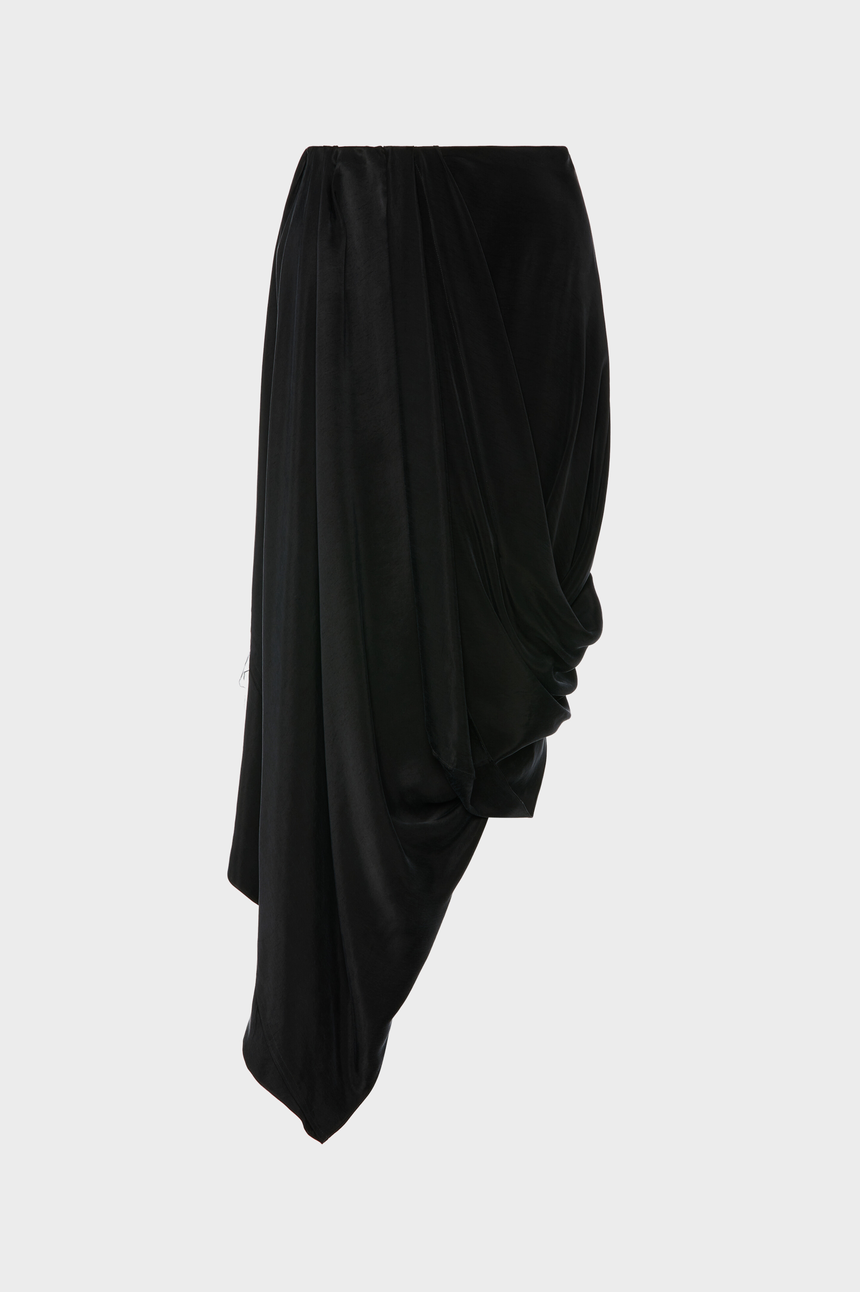 Draped Midi Skirt