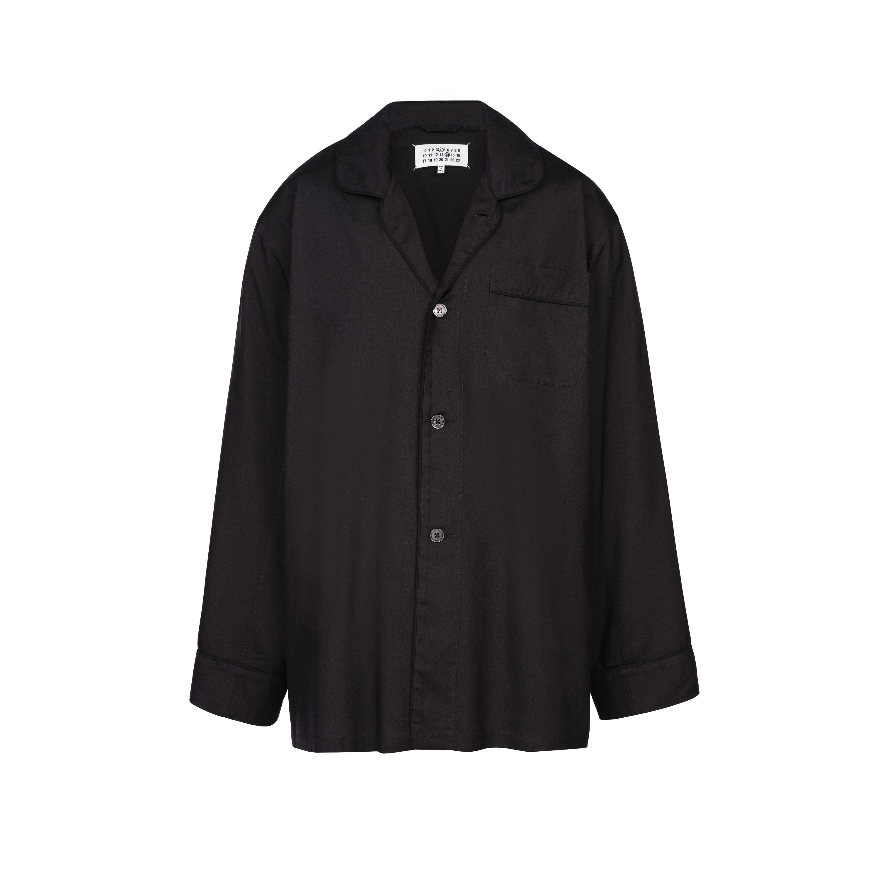 Open Collar Shirt - Silk Poplin | Maison Margiela