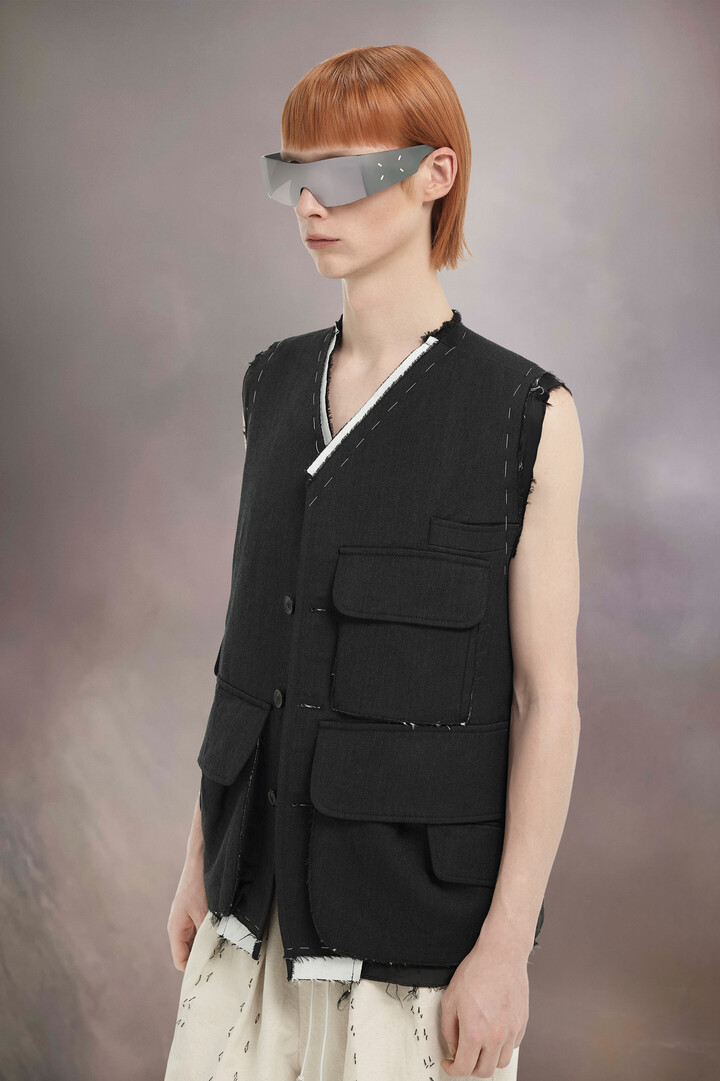 Silver Visor Sunglasses x Gentle Monster​ | Maison Margiela