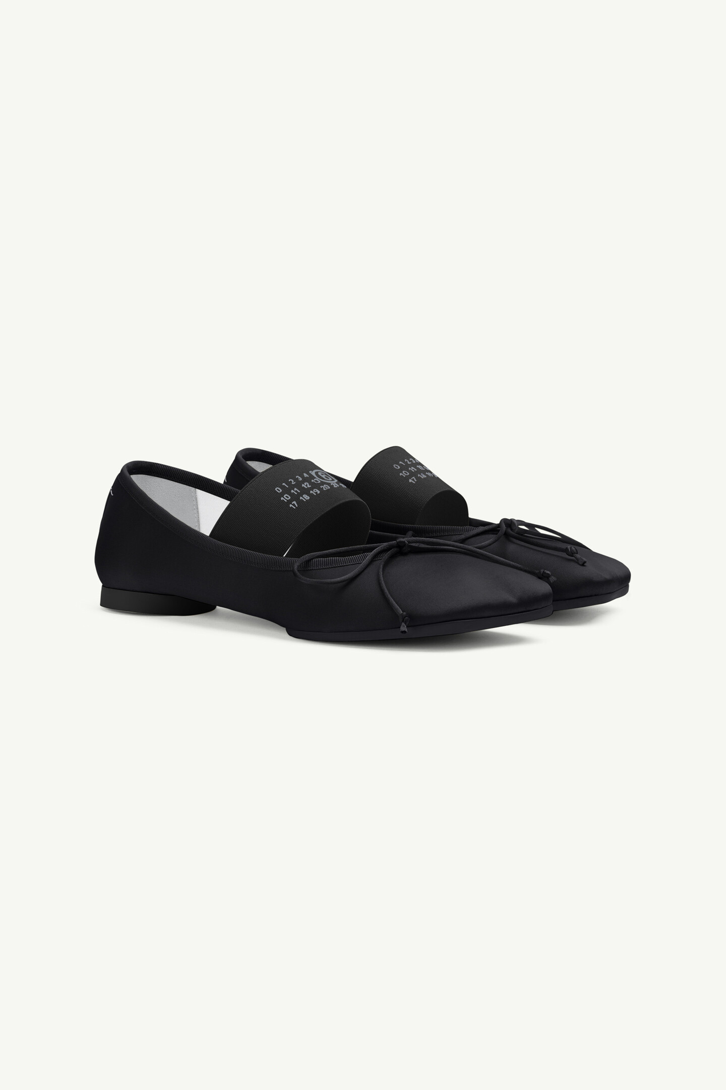 Black Elasticated Ballerina flats | Maison Margiela