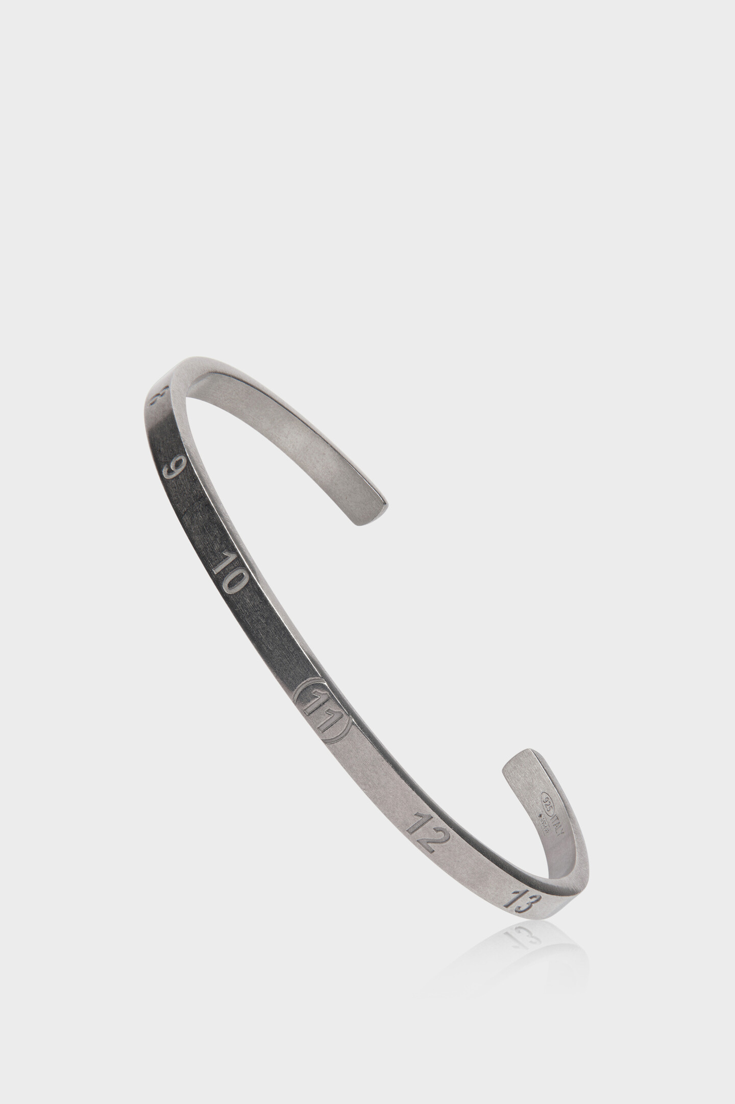 シルバーカフブレスレット：ナンバーカフ | Maison Margiela