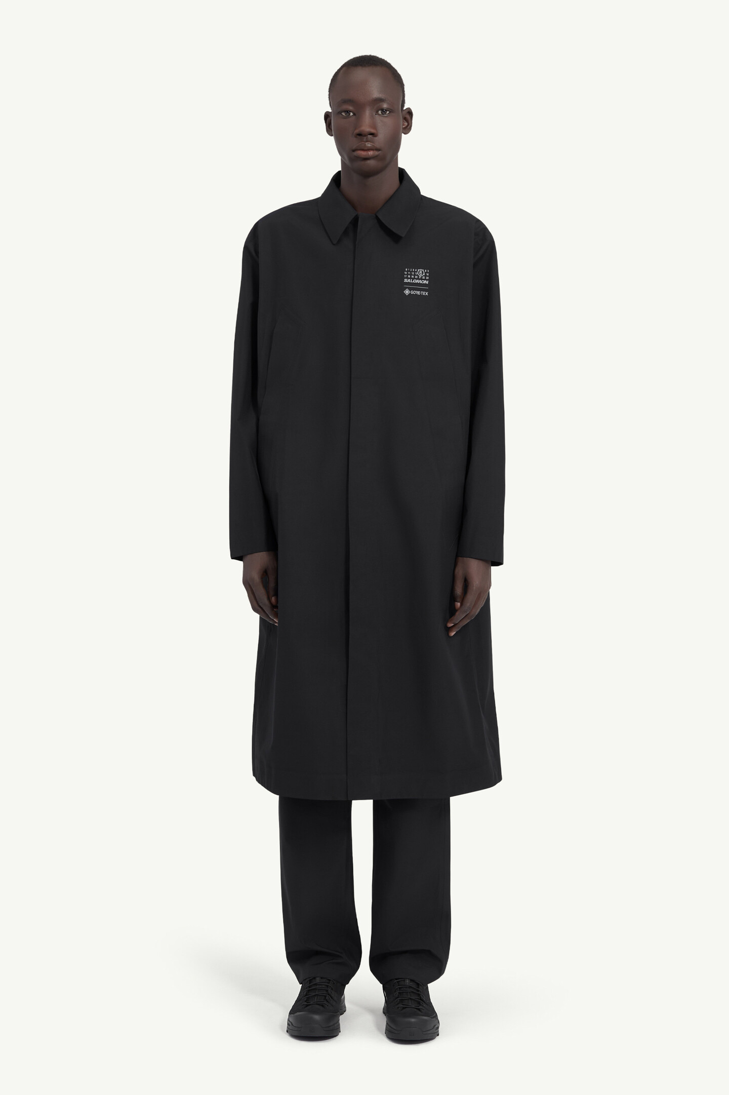 【24時間限定値下げ】MM6 X Salomon トレンチコート Black MM6 x Salomon GORE-TEX Trench coat | MM6 Official