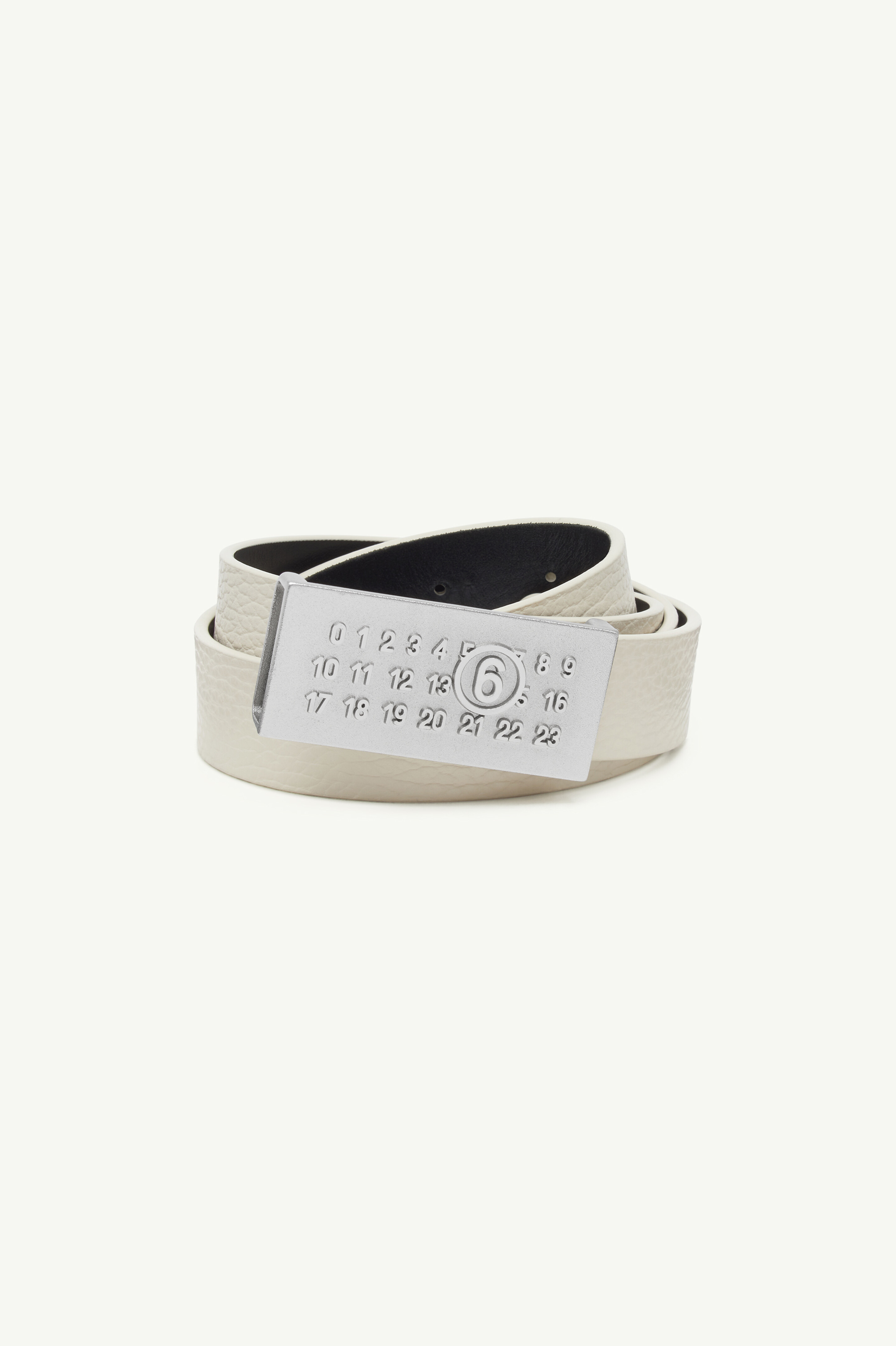 Numeric leather belt