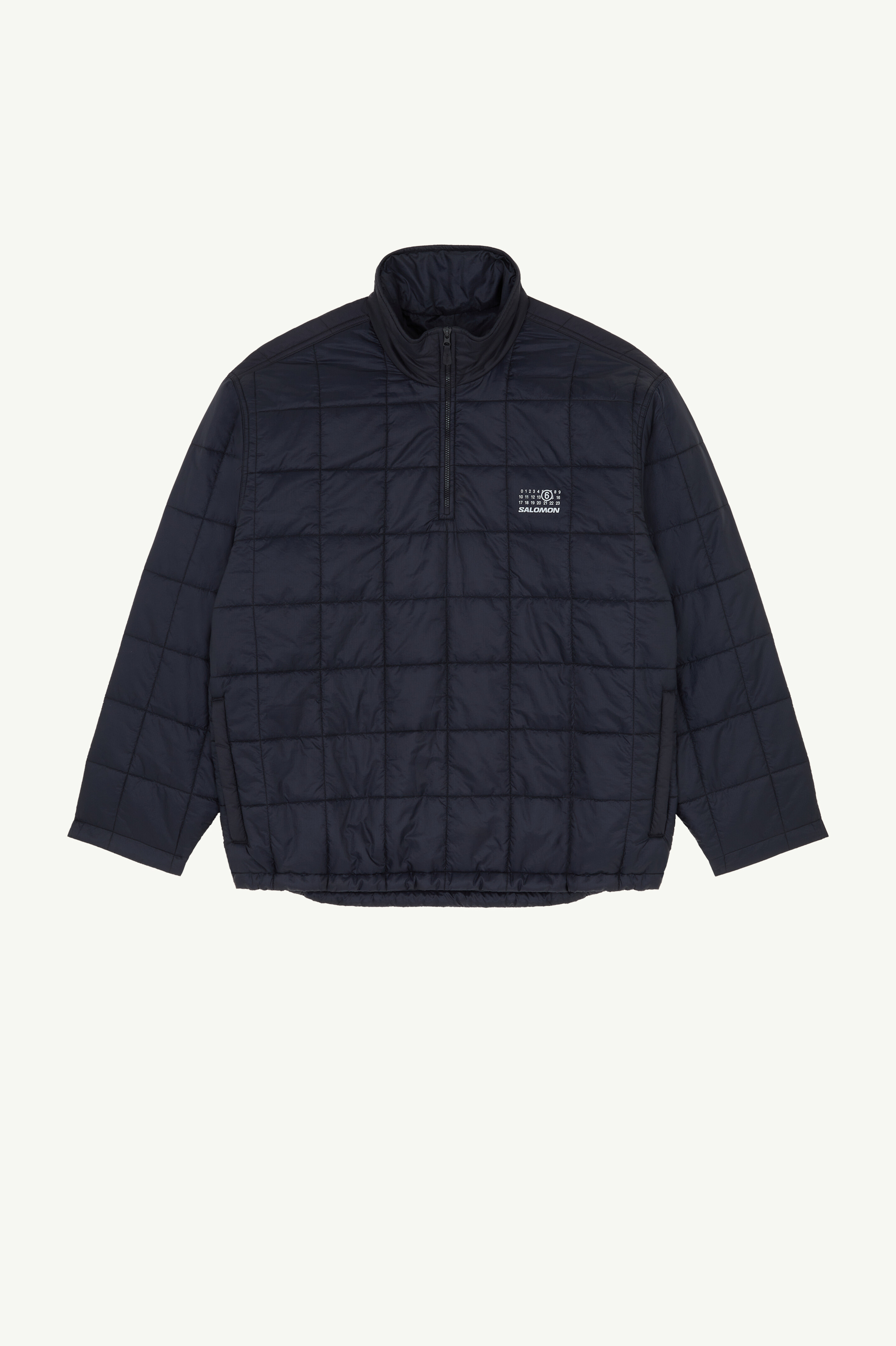 Black MM6 x Salomon insulated half zip pullover | MM6 Official