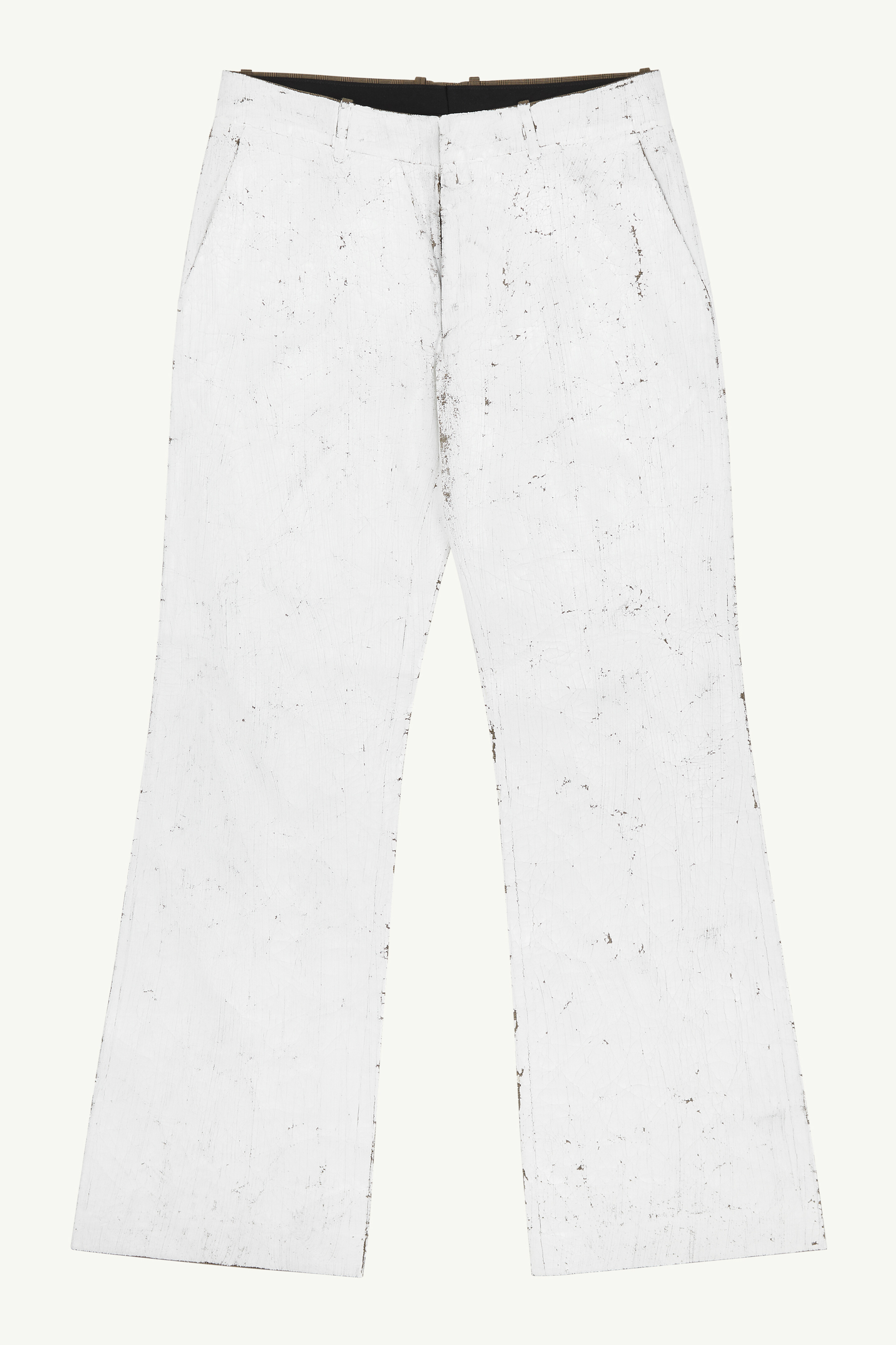 Painted White Trousers