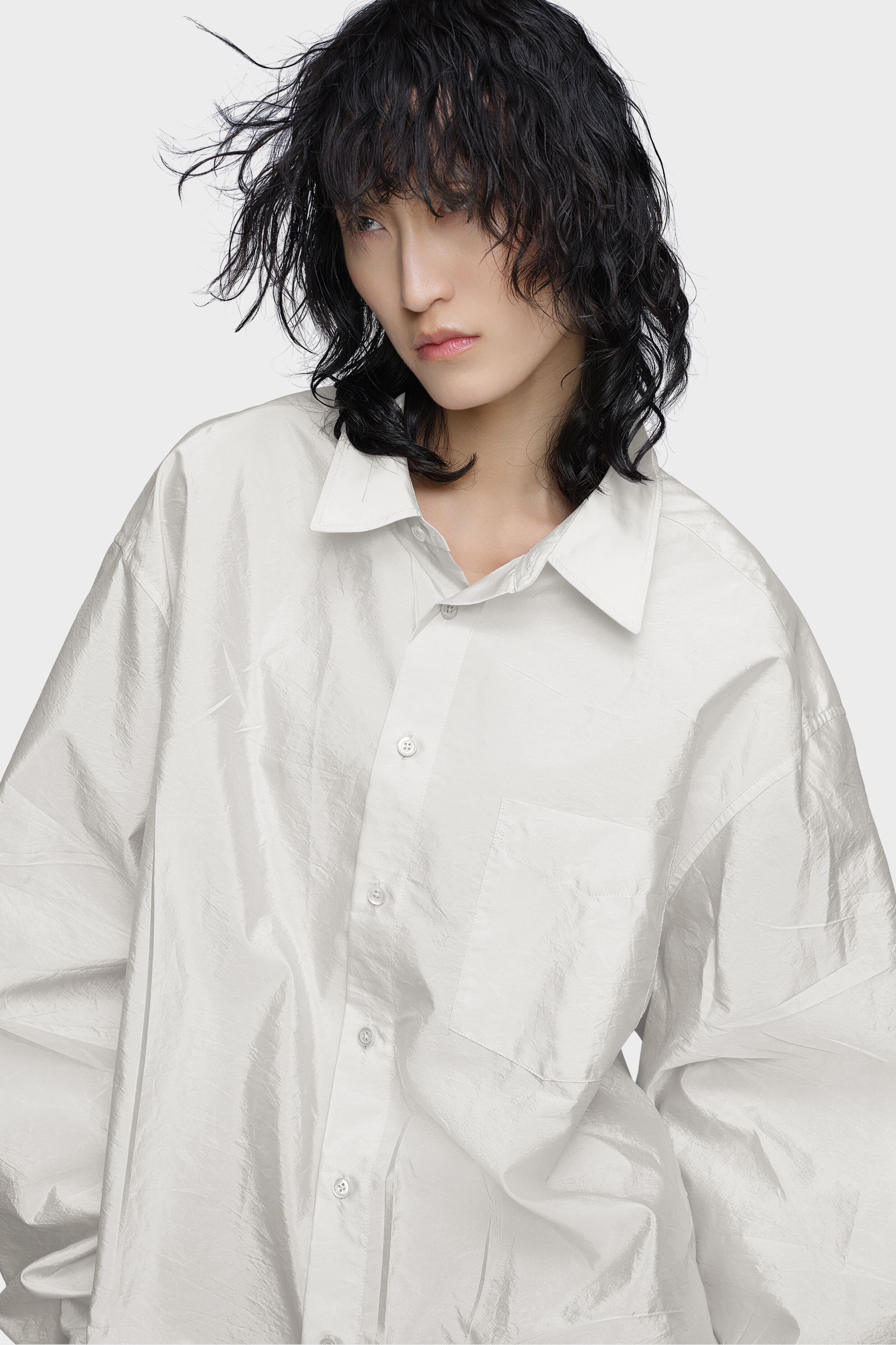 Women's Gray Oversized Shirt | Maison Margiela