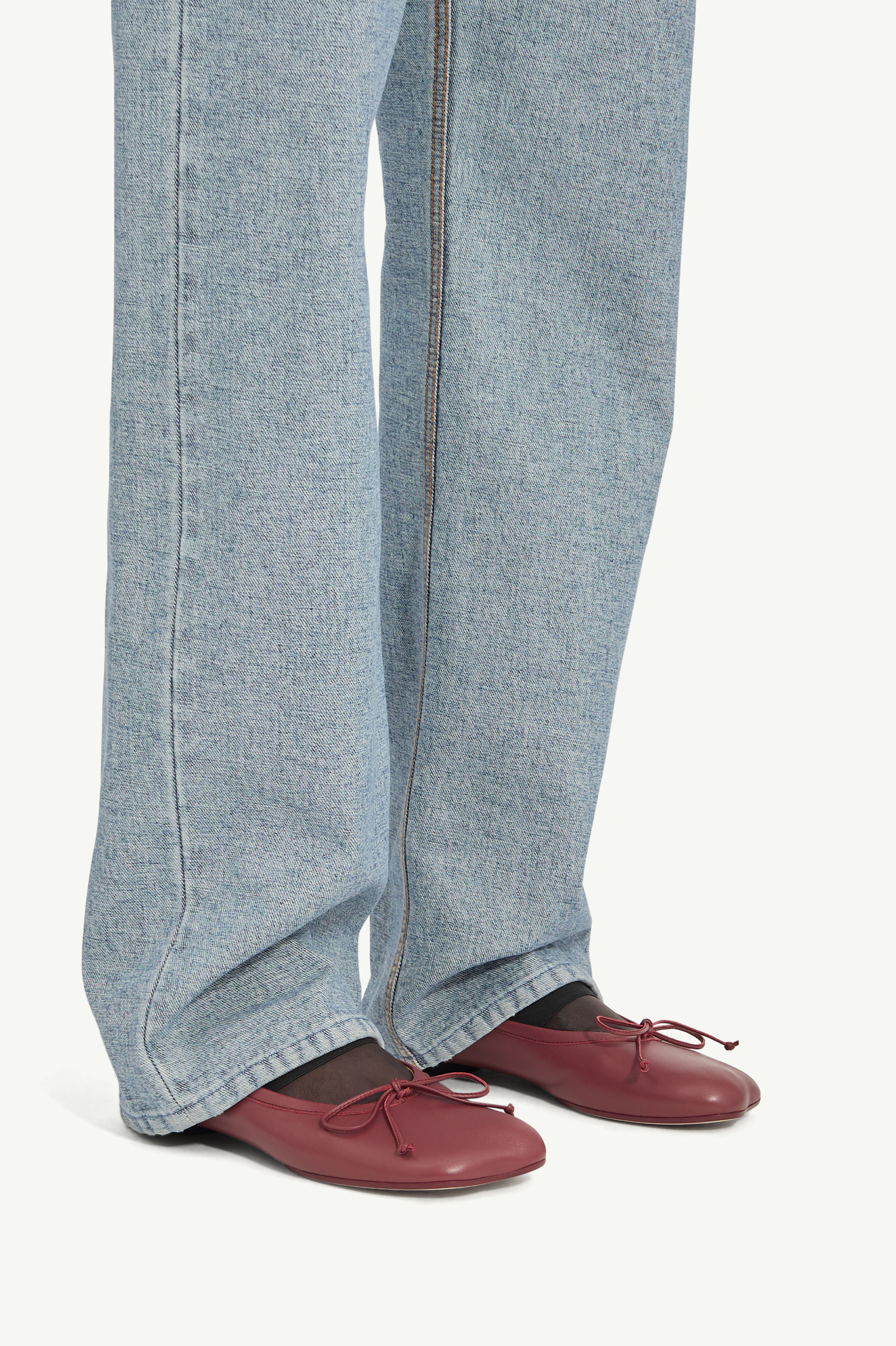 Blue Anatomic Numeric Ballerinas | MM6 Official