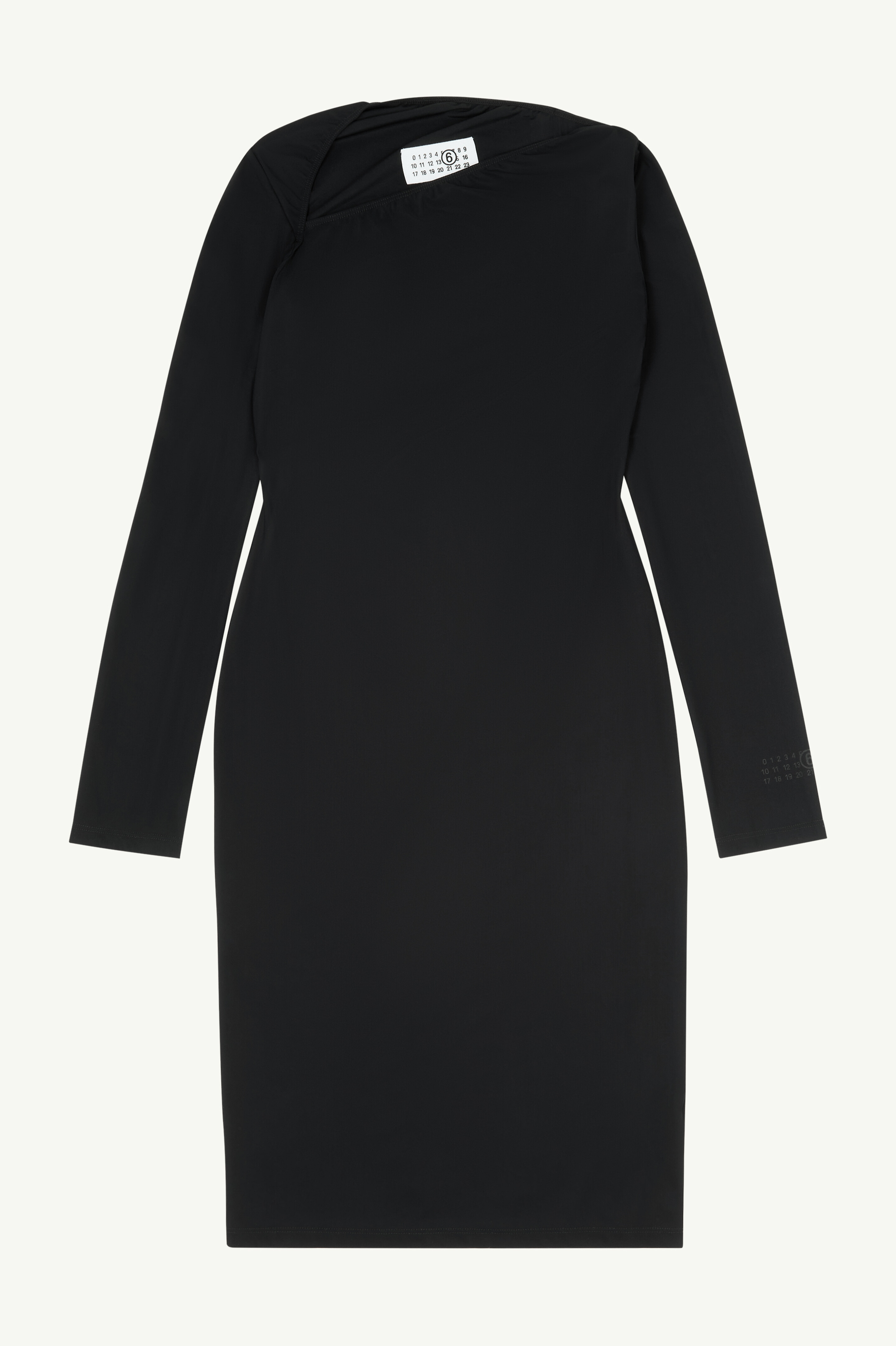 Black Jersey midi dress | MM6 Official
