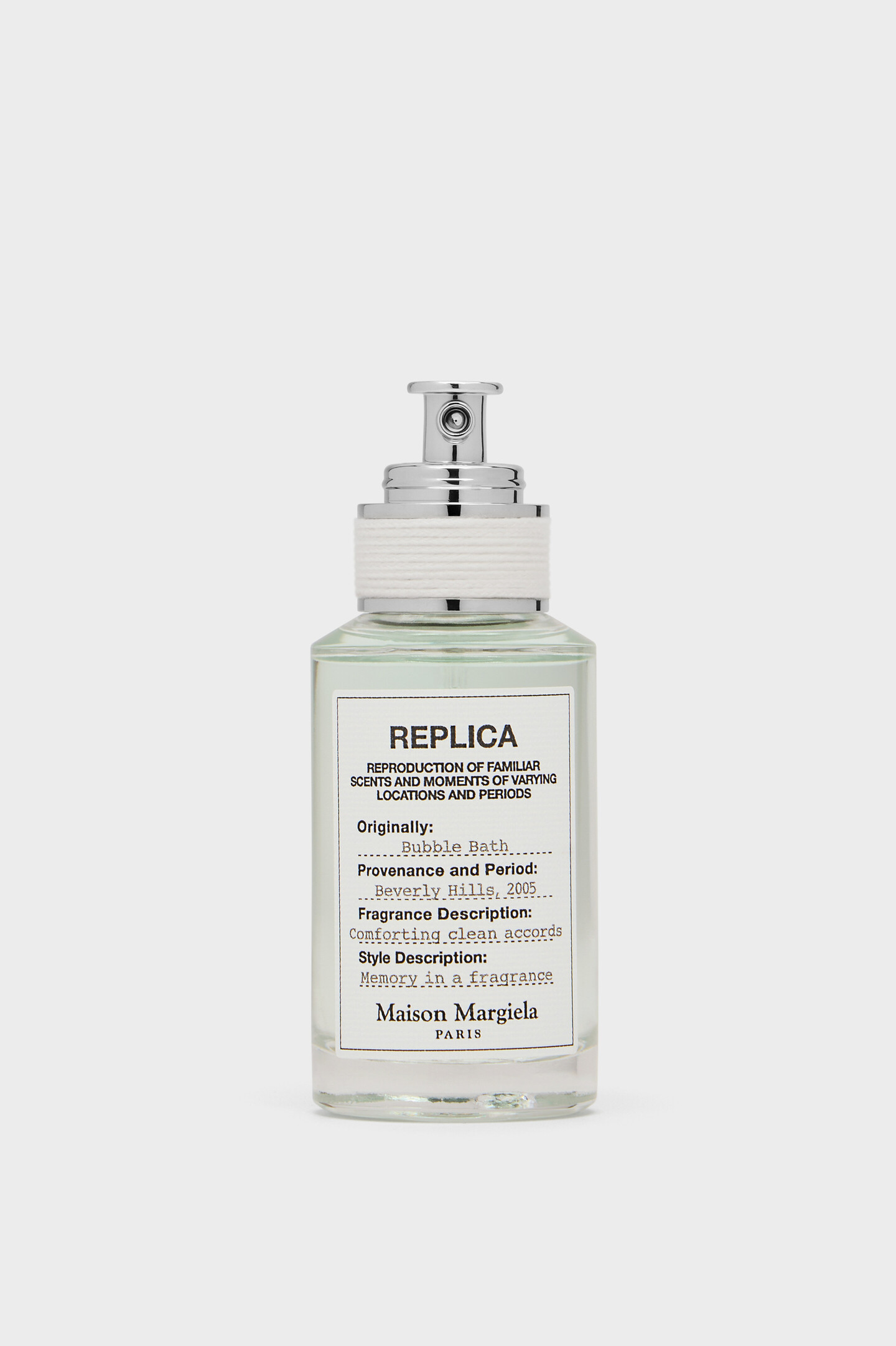 香水(ユニセックス) Maison Margiela REPLICA Bubble Bath 30ml バブル バス オードトワレ「レプリカ」30ml ホワイト | Maison