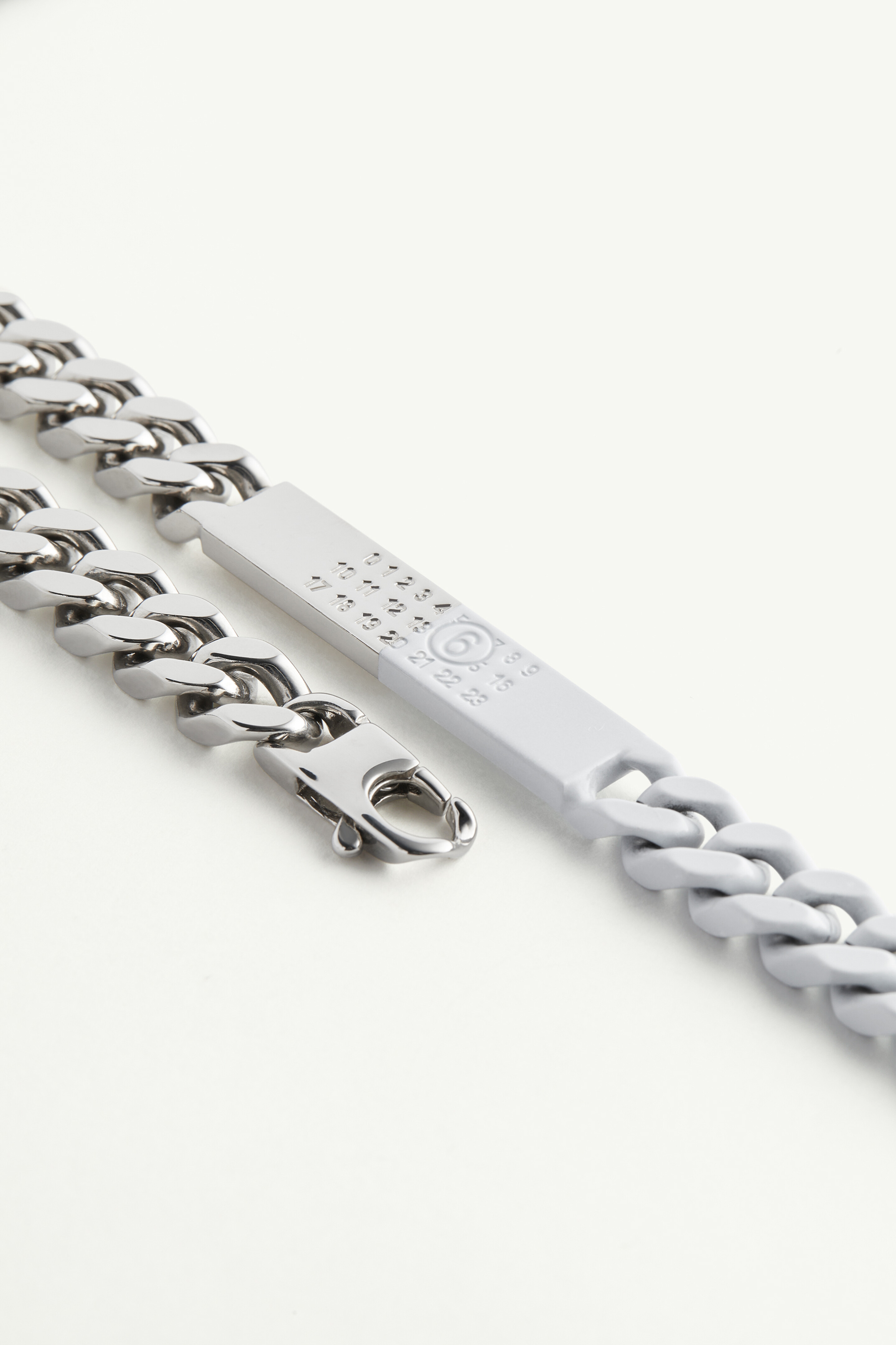 Minimal Logo ID Tag curb necklace