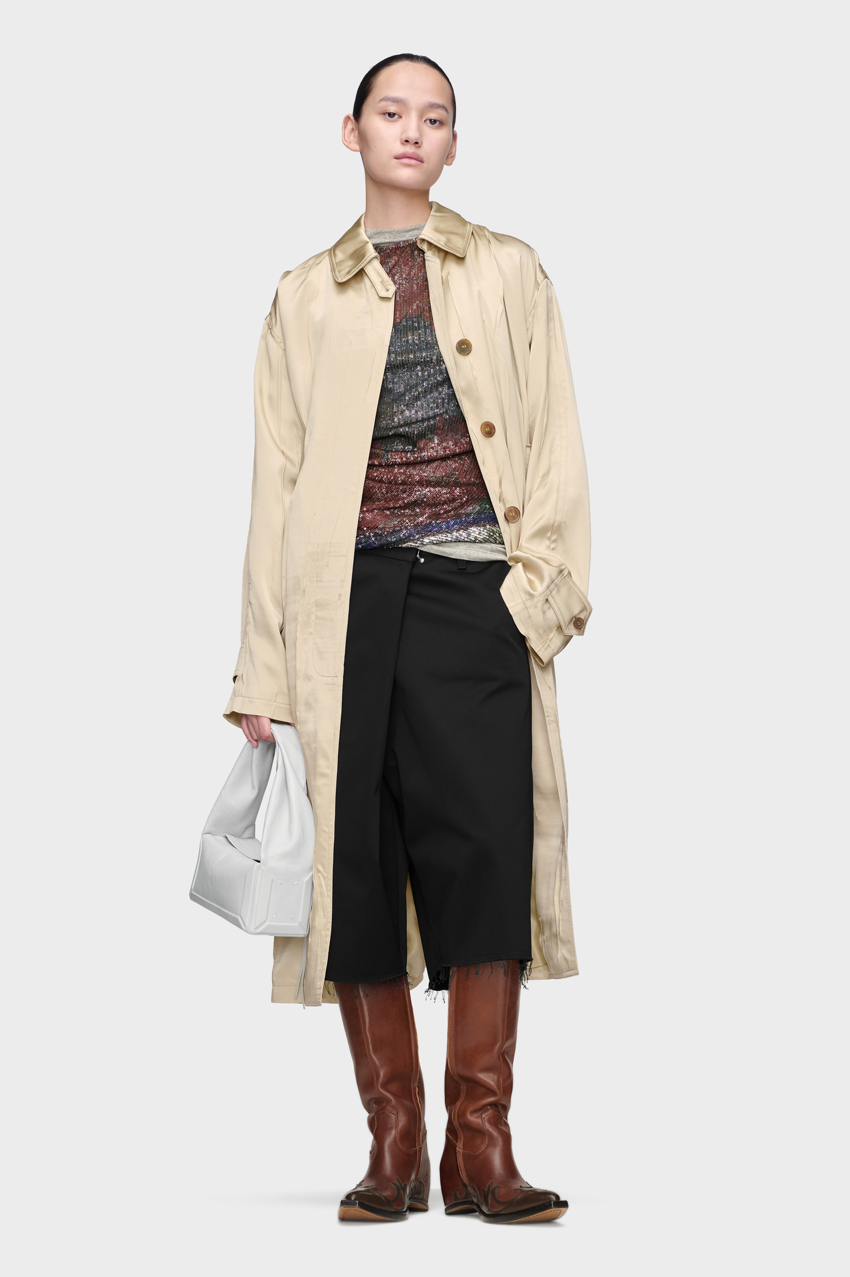 Mist Printed Draped Top | Maison Margiela Official