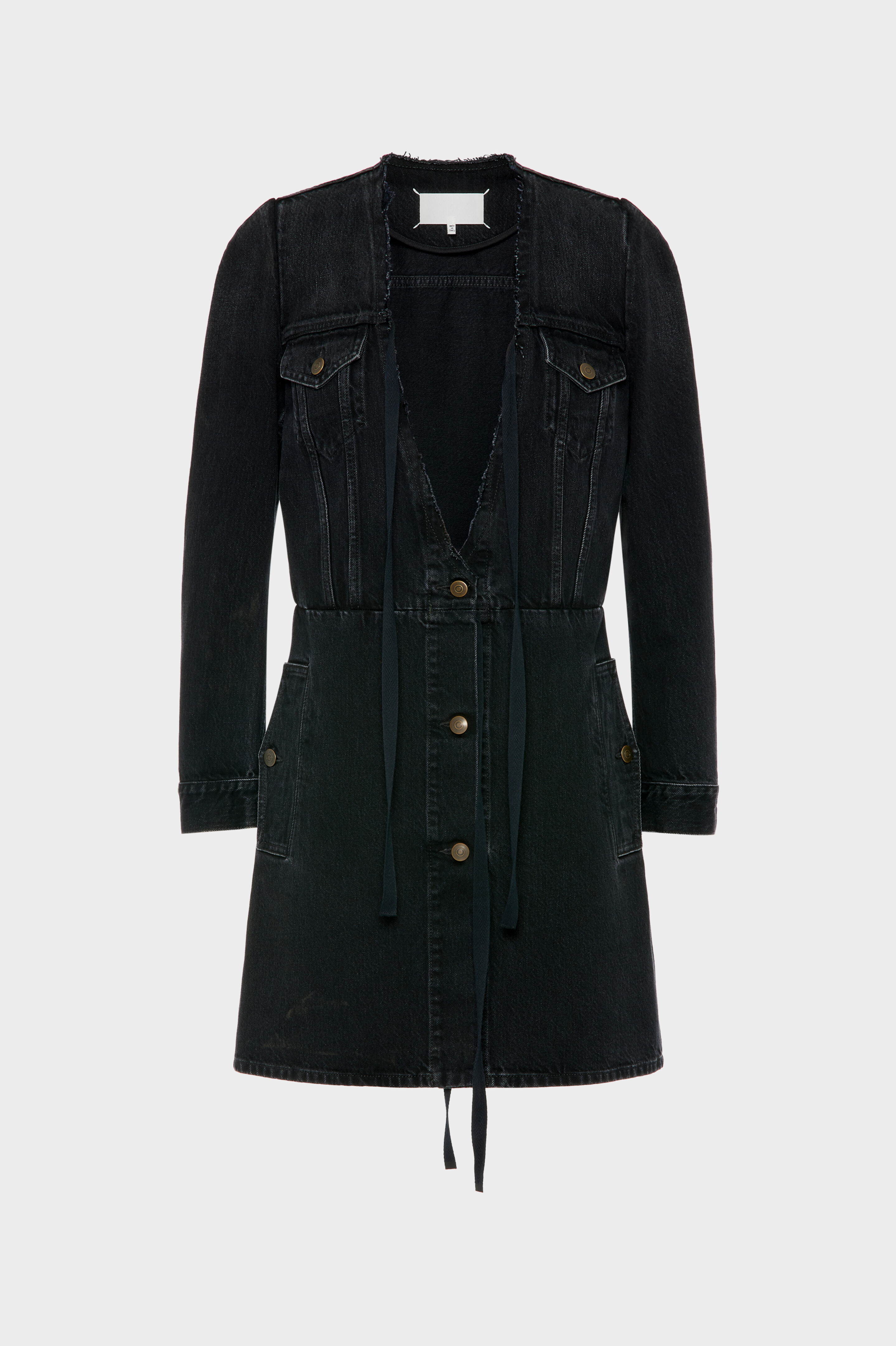 ジャケット・アウター MM6 Maison Margiela Black Denim Boa Coat Black Denim Jacket | Maison Margiela Official