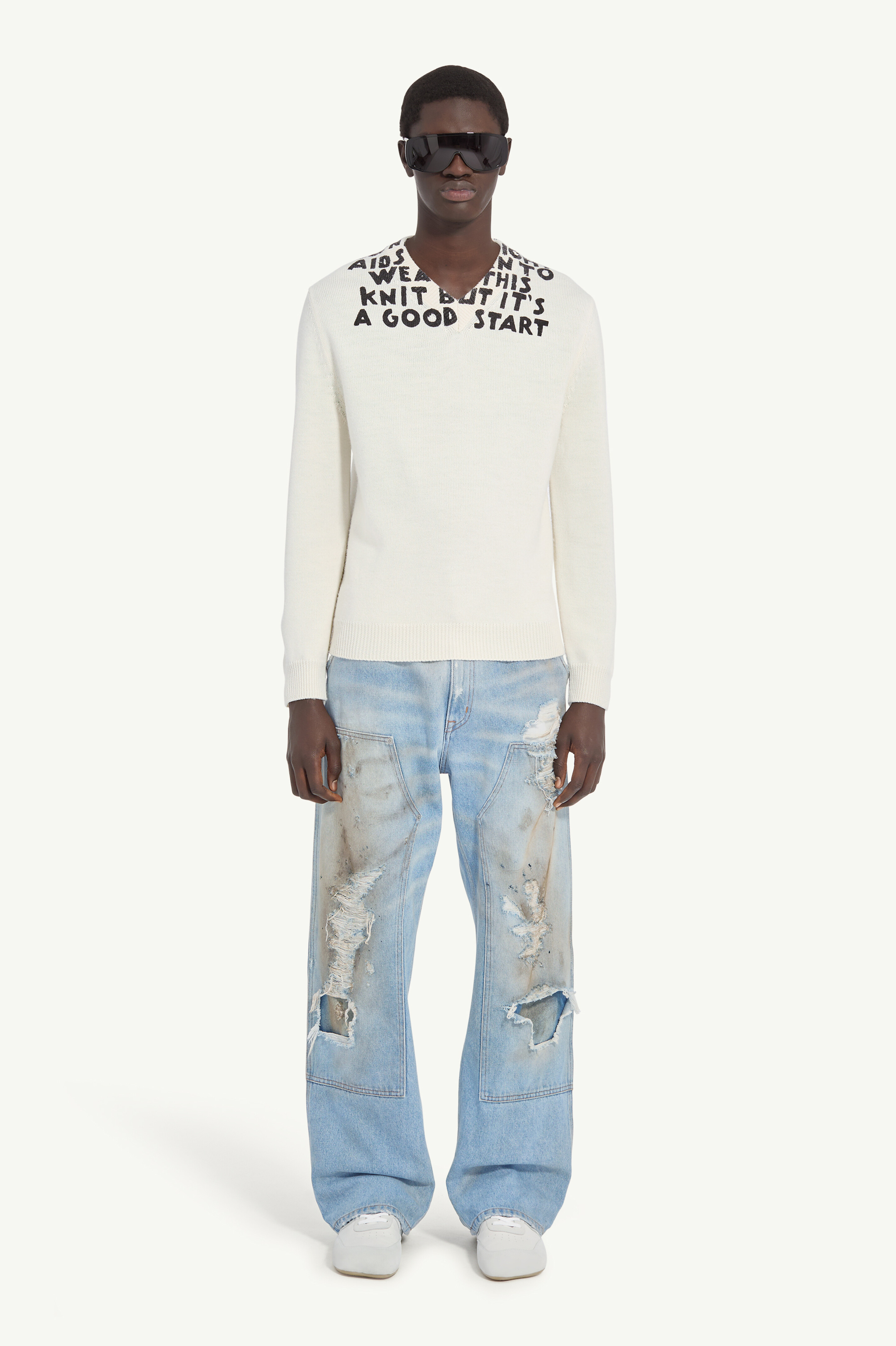 Maison Margiela ニット デザインチーム期　変形vネック Maison Margiela ニット デザインチーム期 変形vネック Vネック