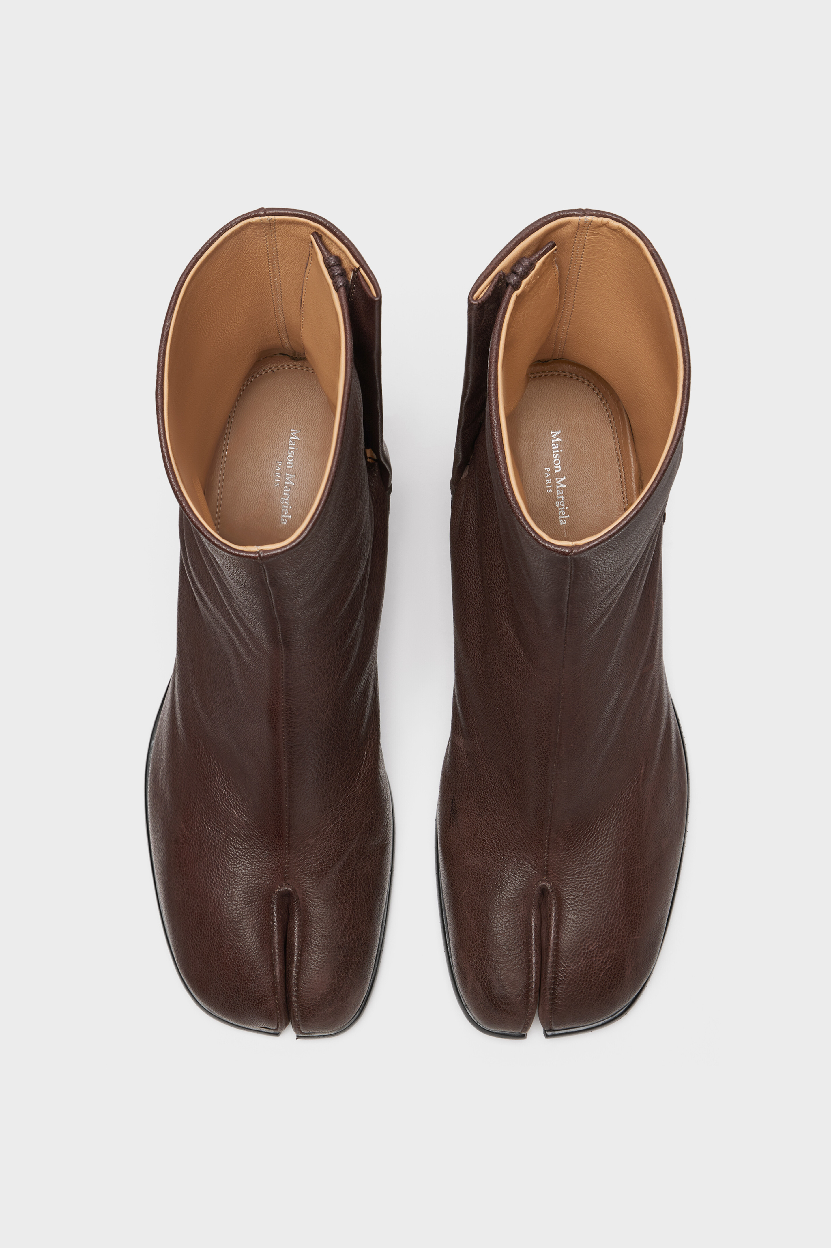 Men's Camel Tabi Ankle Boots | Maison Margiela