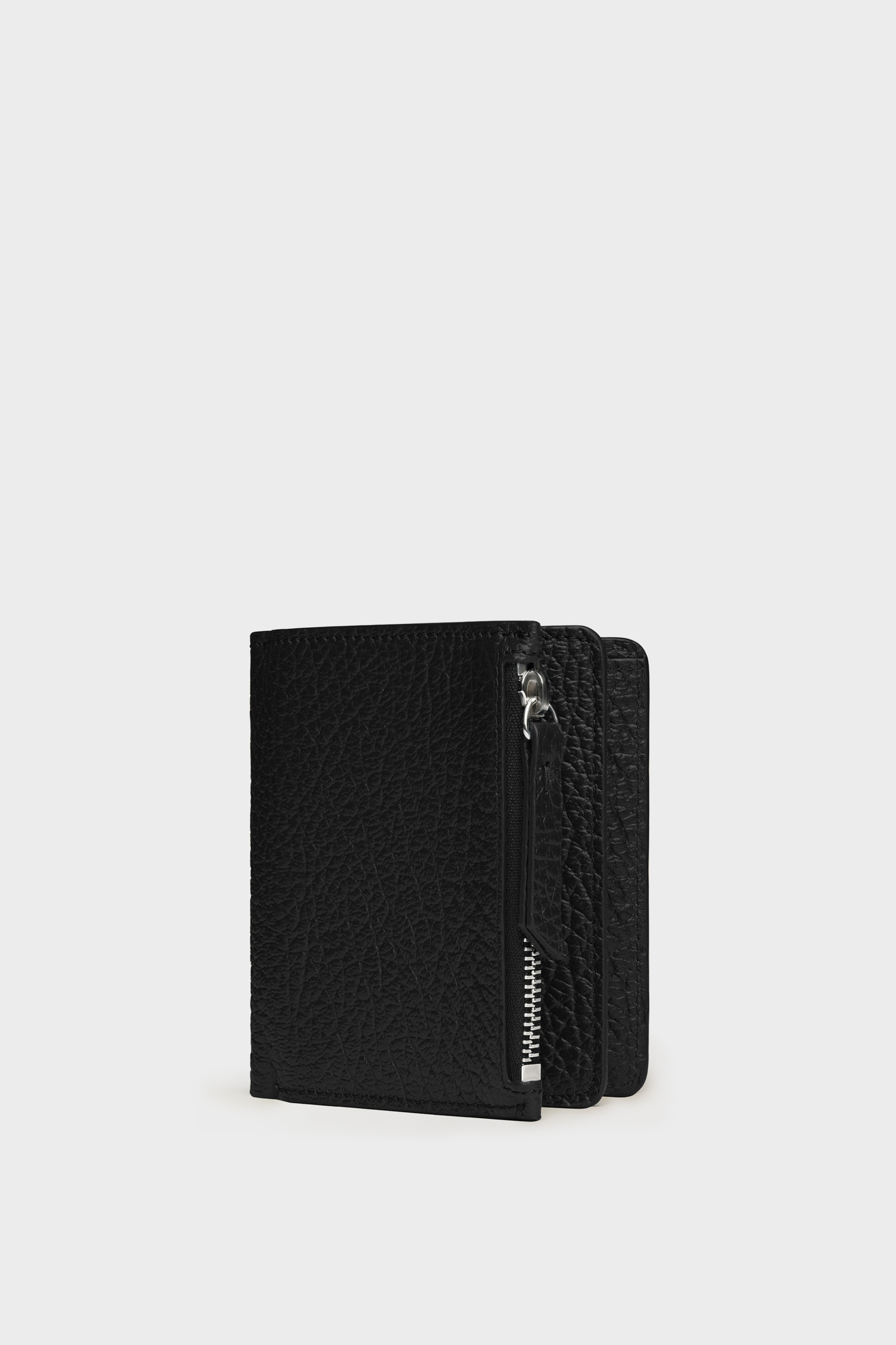 Black Leather flap wallet | Maison Margiela Official