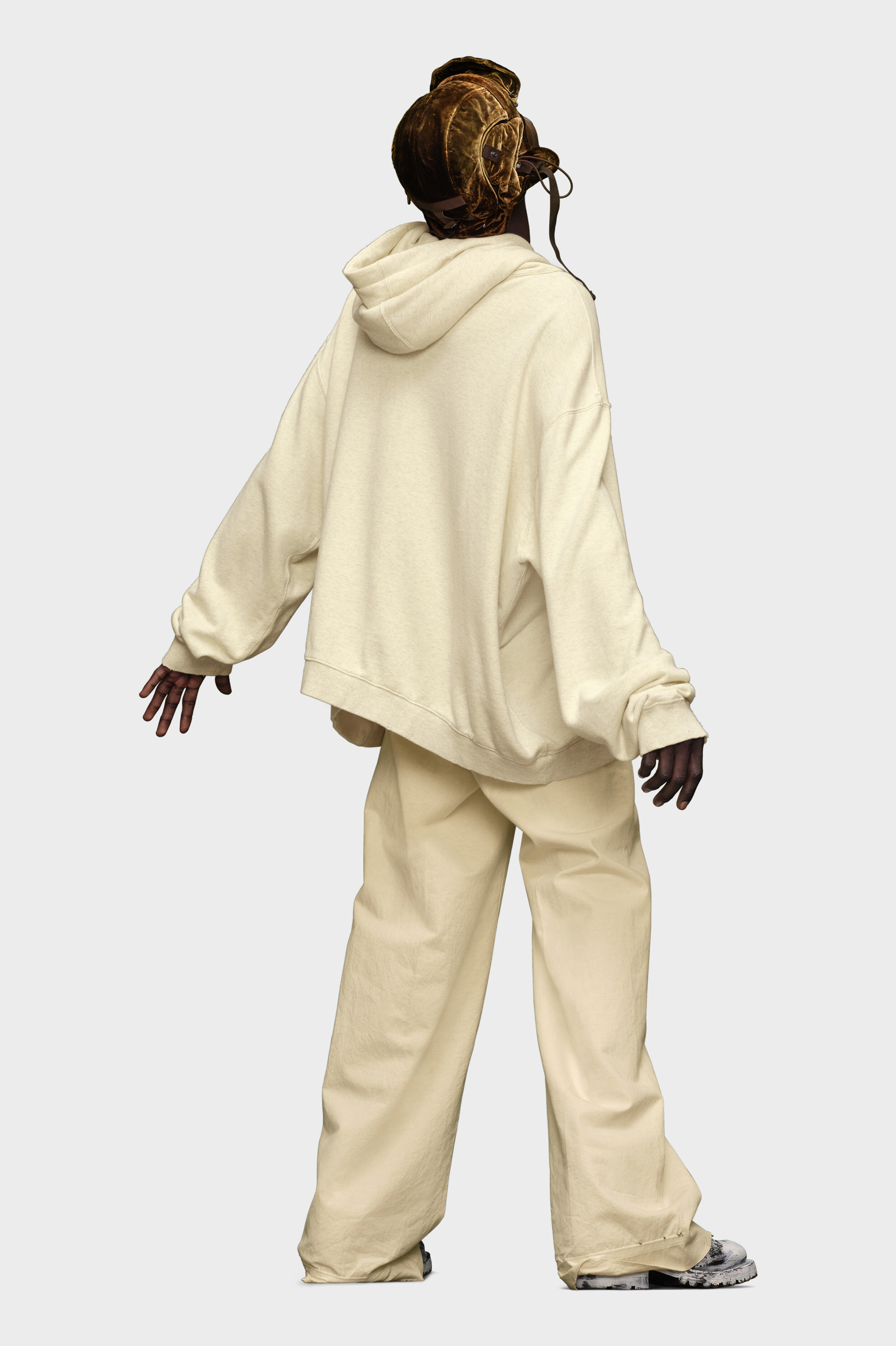 Stamp logo zip hoodie