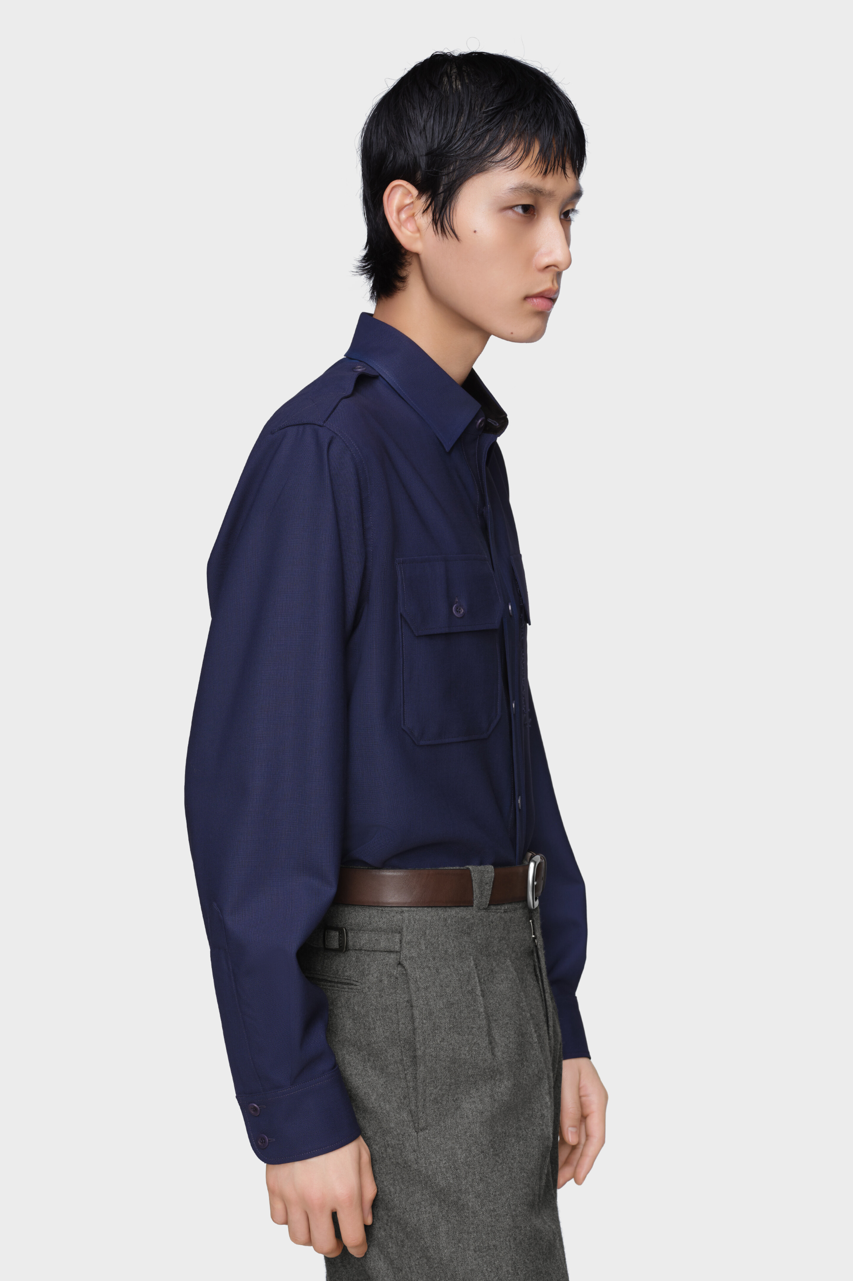 Maison Martin Margiela 長袖シャツ ネイビー メゾンマルジェラ 長袖シャツ ネイビー ネイビー（紺）系 Maison