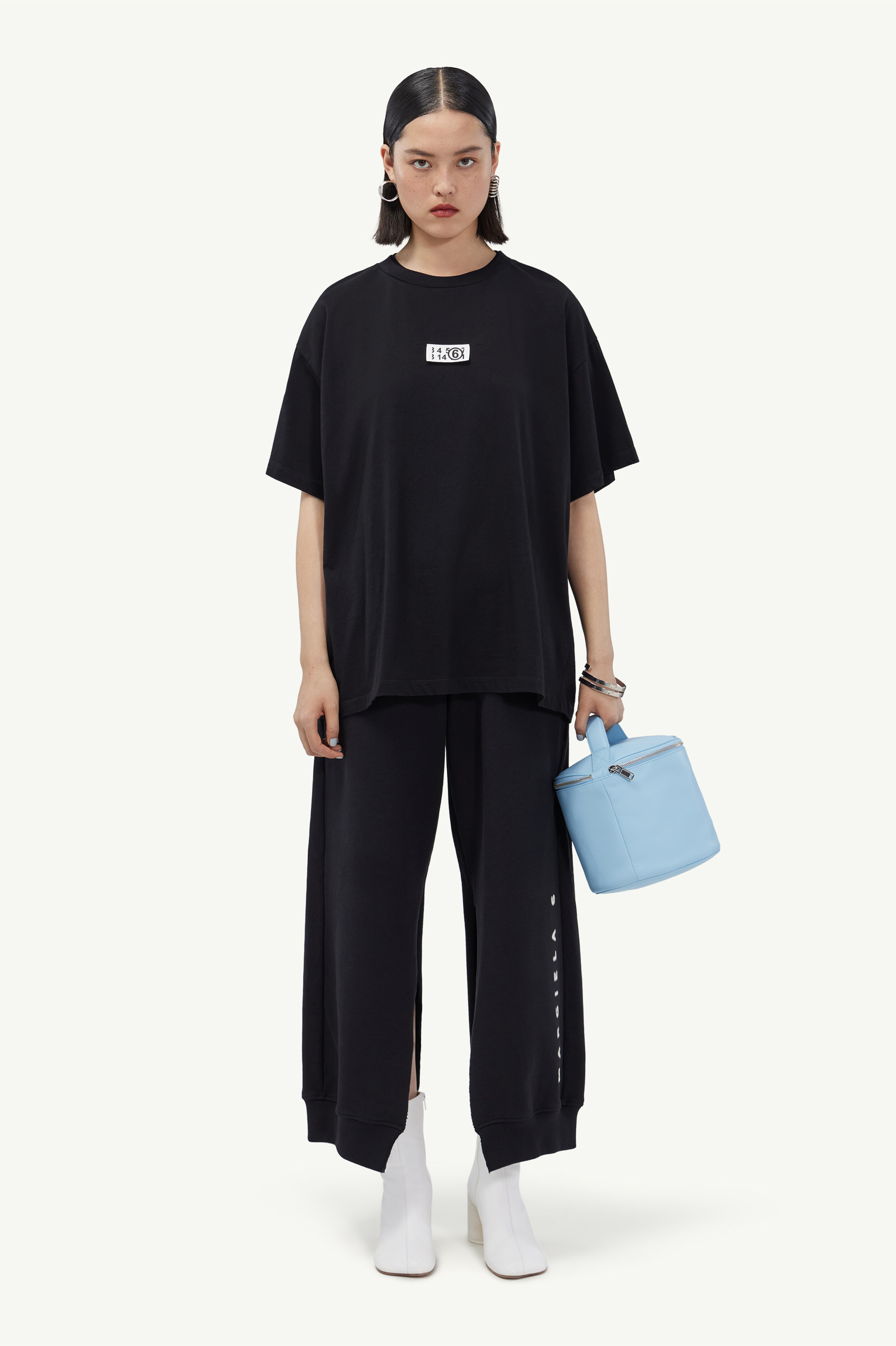 Zoom Logo Oversized T-Shirt For Men | MM6 - Maison Margiela