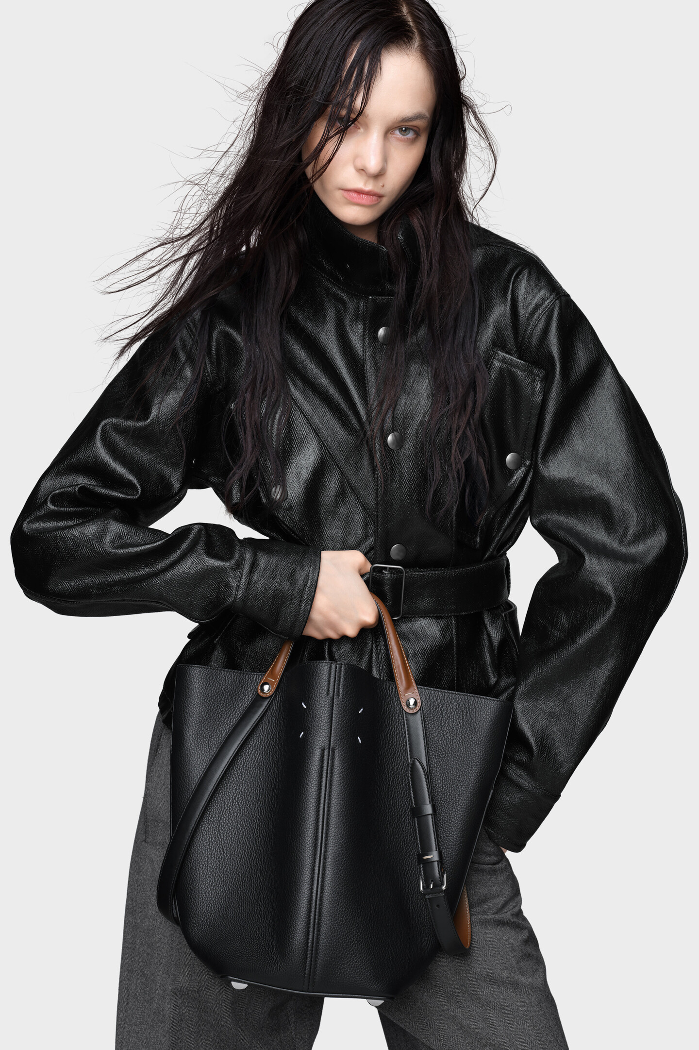 Black and Chestnut Dress-age medium | Maison Margiela Official