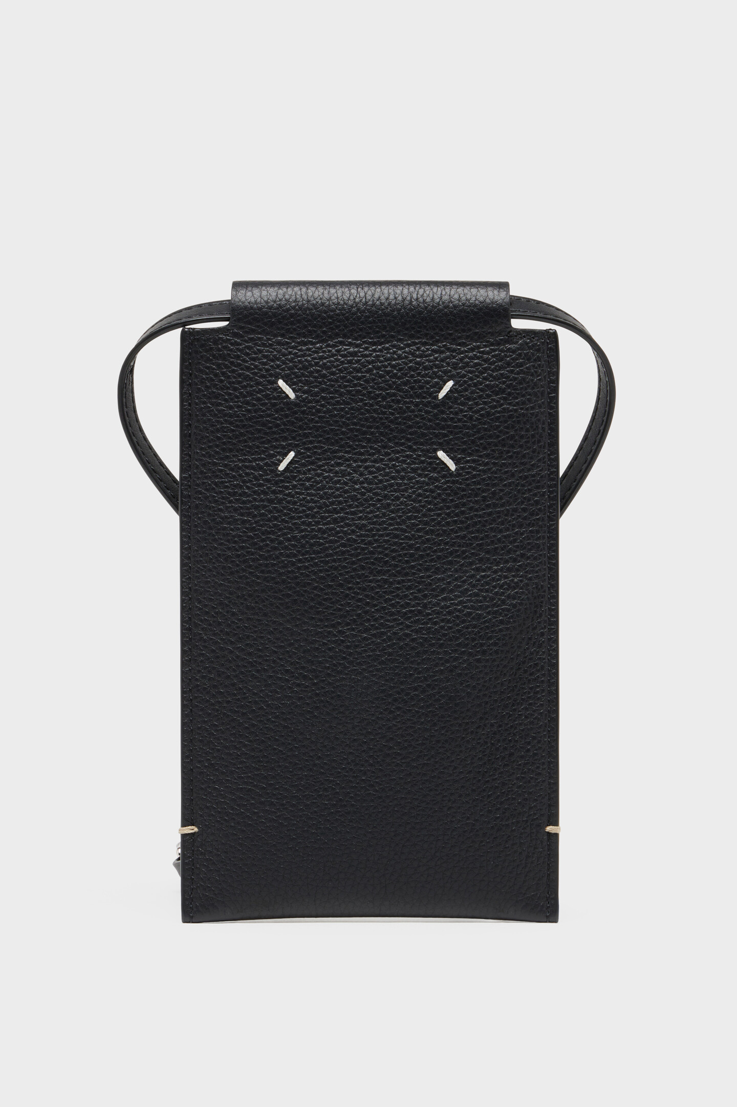 Maison Margiela（旧Maison Martin Margiela） - Maison Margiela phone neck pouch Black Leather Dress-Age Phone Neck Pouch | Maison Margiela