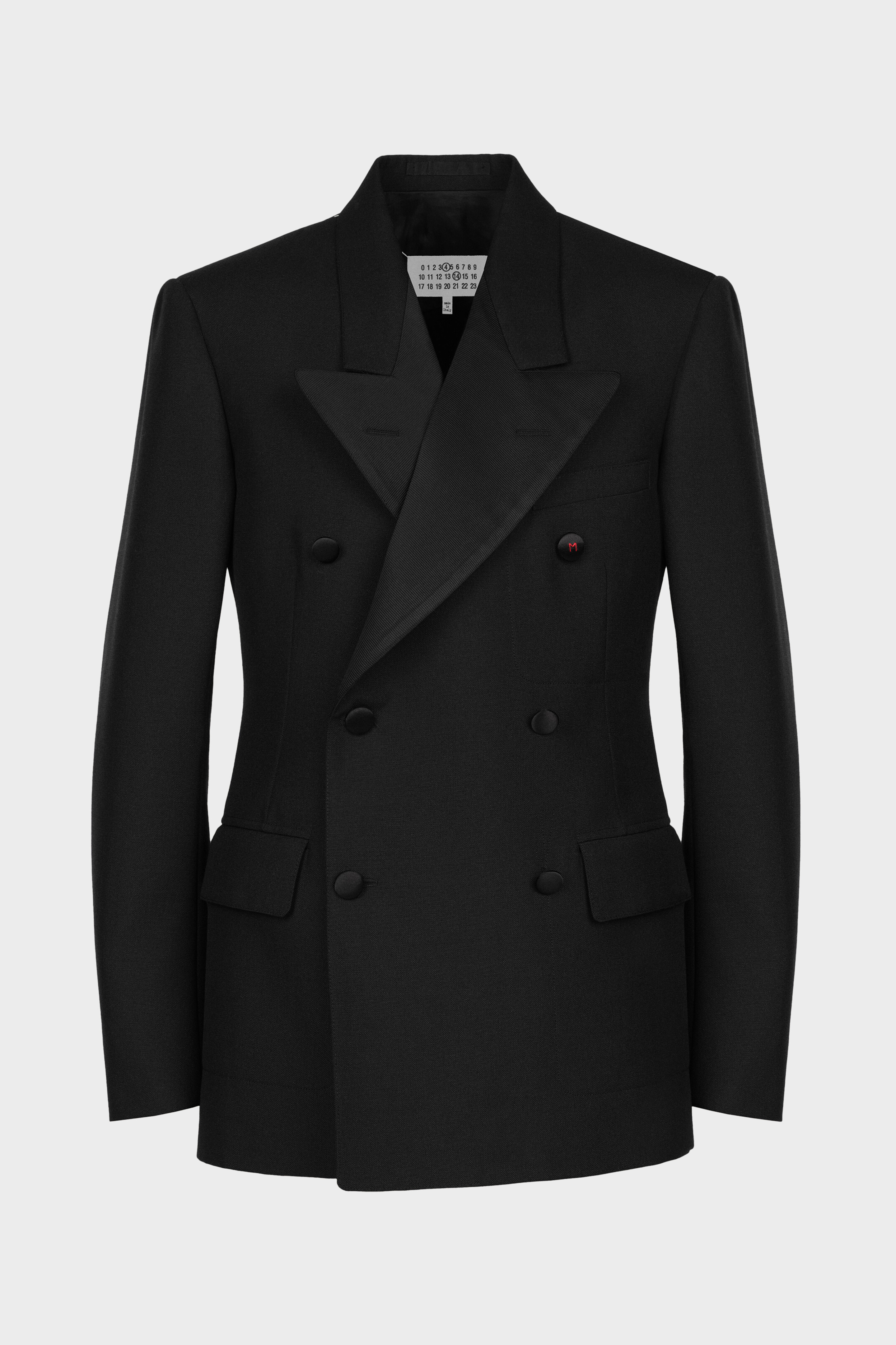 Black Collared Double-breasted Blazer | Maison Margiela