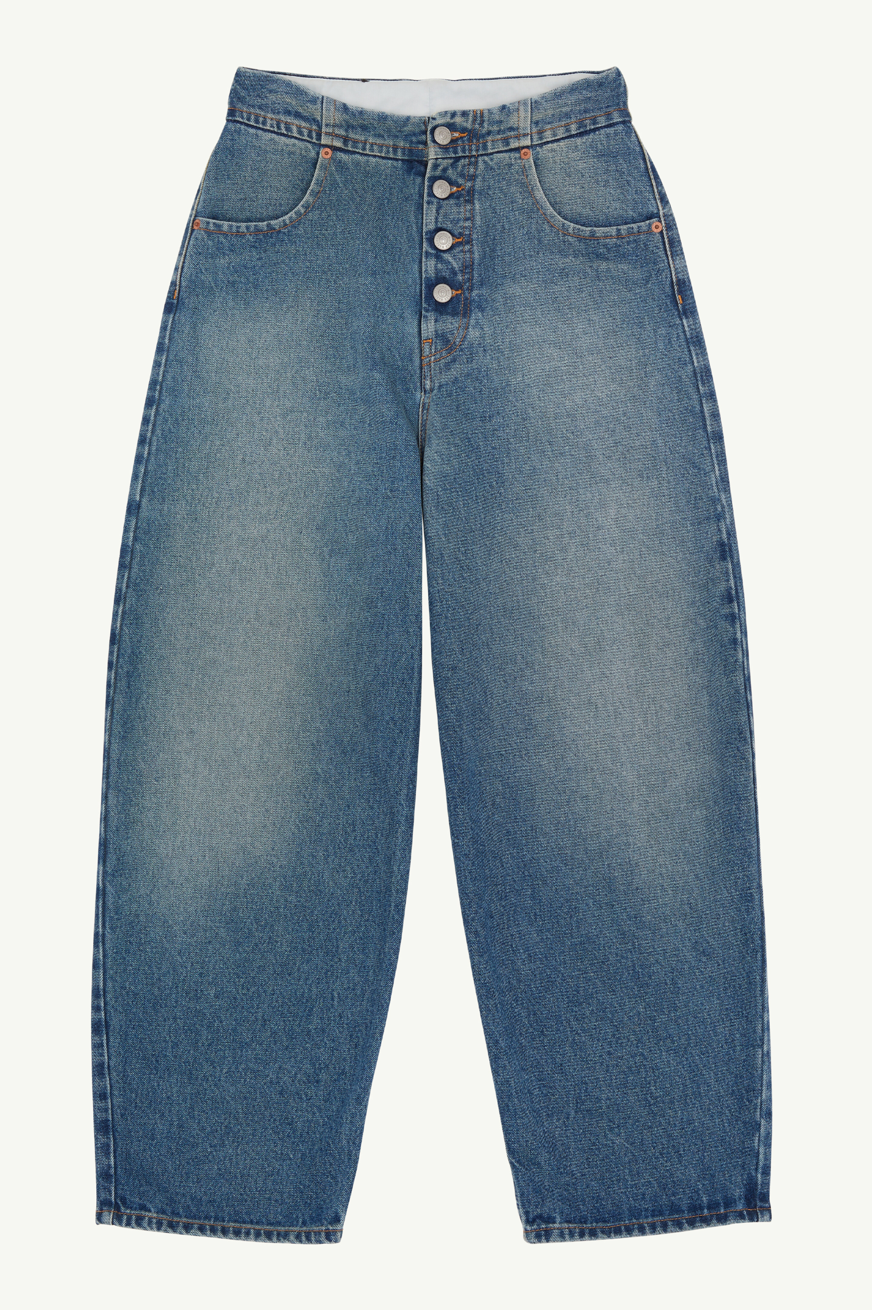MM6 クロップドブルーデニムトラウザーズ　38 MM6 Maison Margiela - 《MM➅》 Maison Margiela 5ポケット
