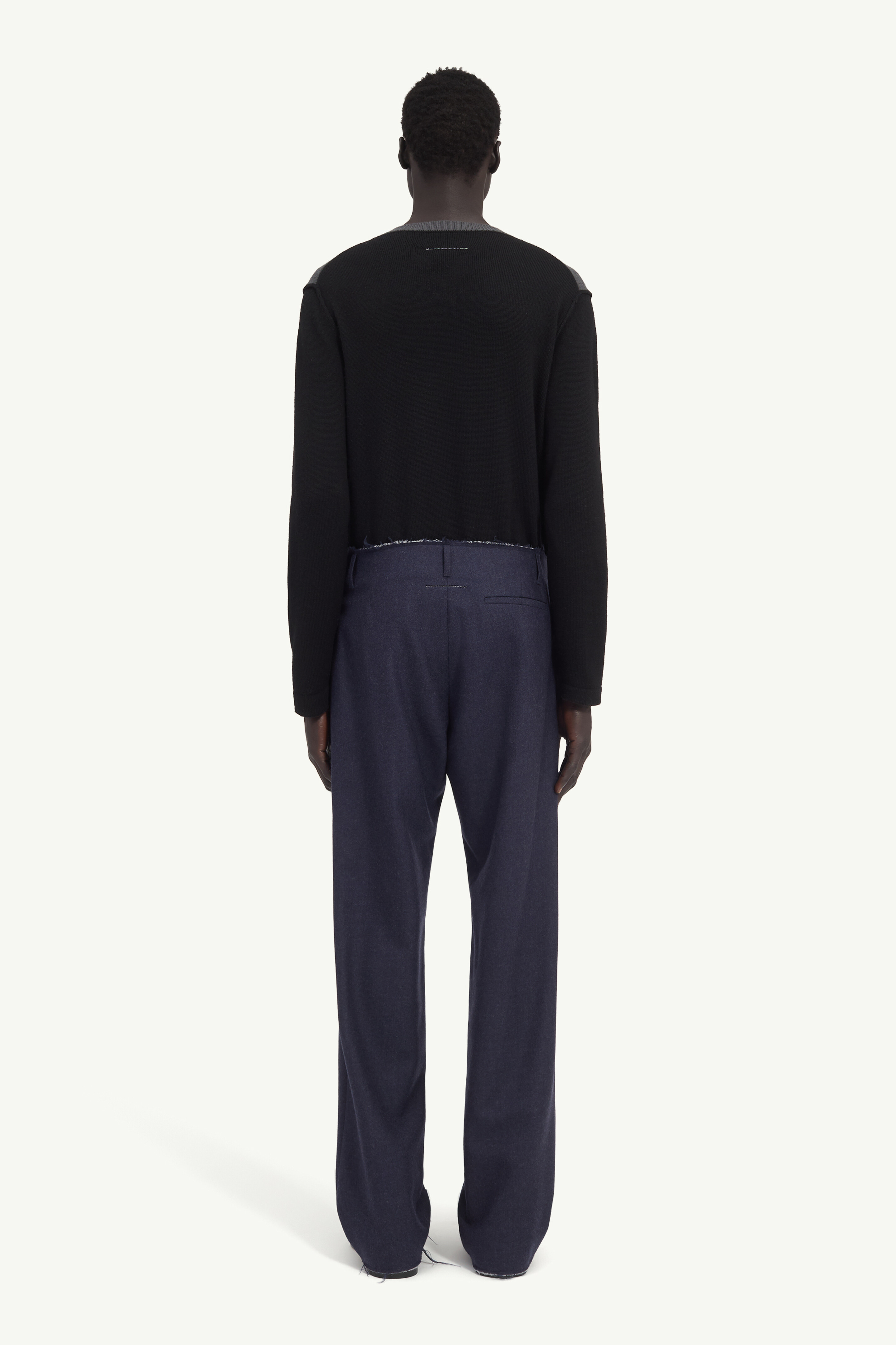 Blue Tailoring wool trousers | MM6 Official