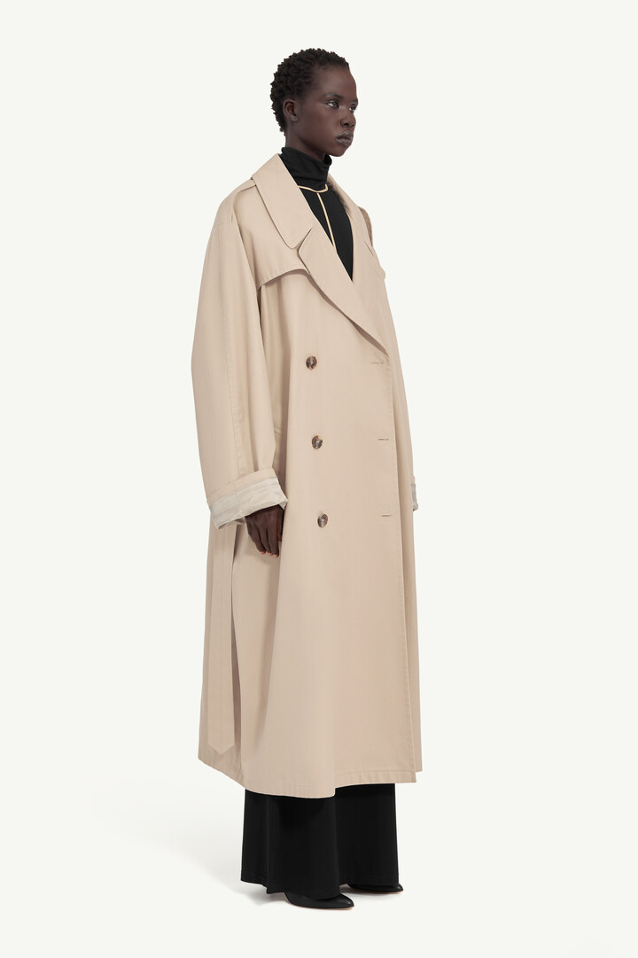 Women's Double Breasted Trench Coat | MM6