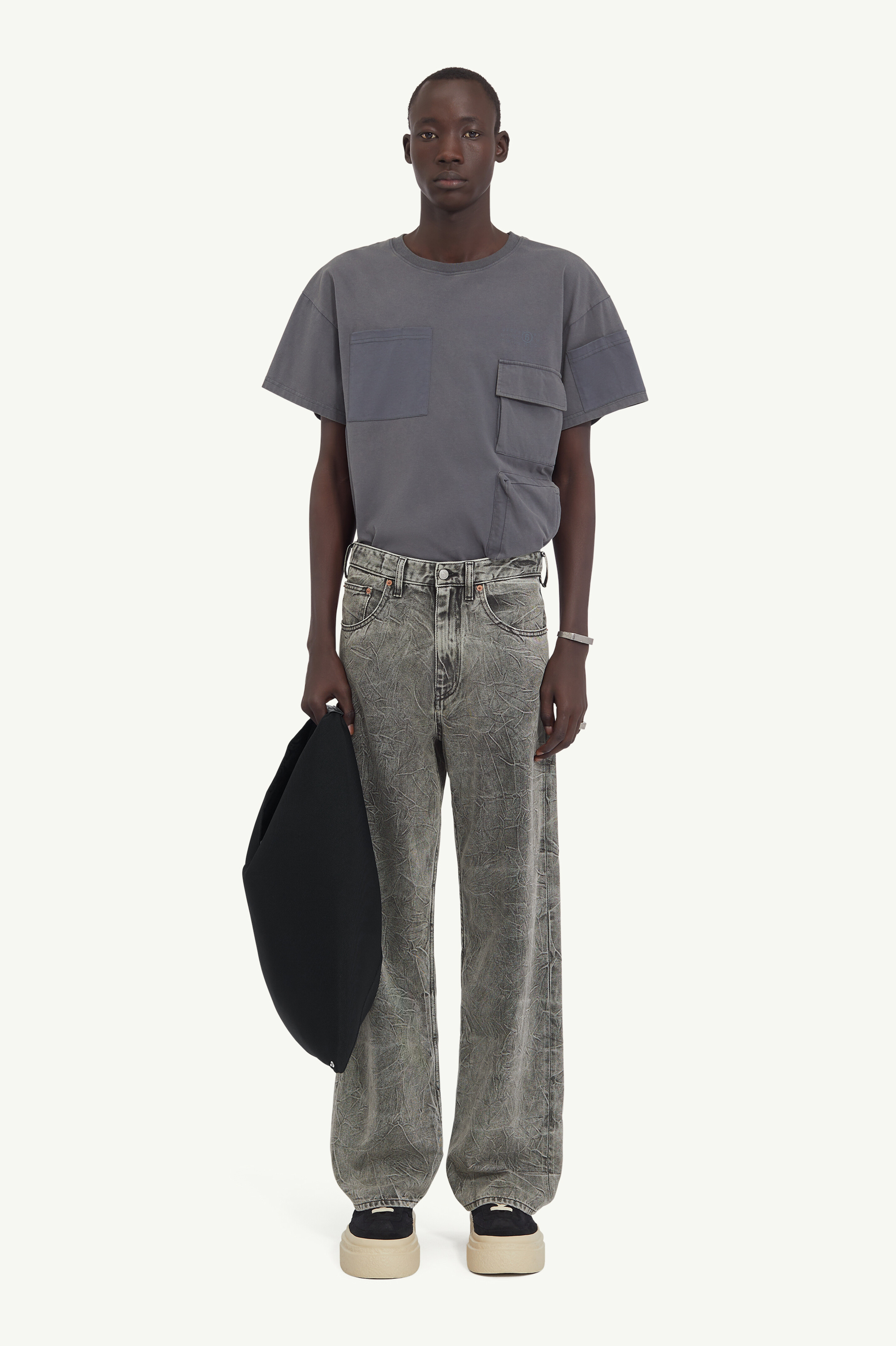 メゾンマルジェラ 5-pocket Trousers denim Maison Margiela 5-Pocket Wide-Leg Denim Pants - Bergdorf Goodman