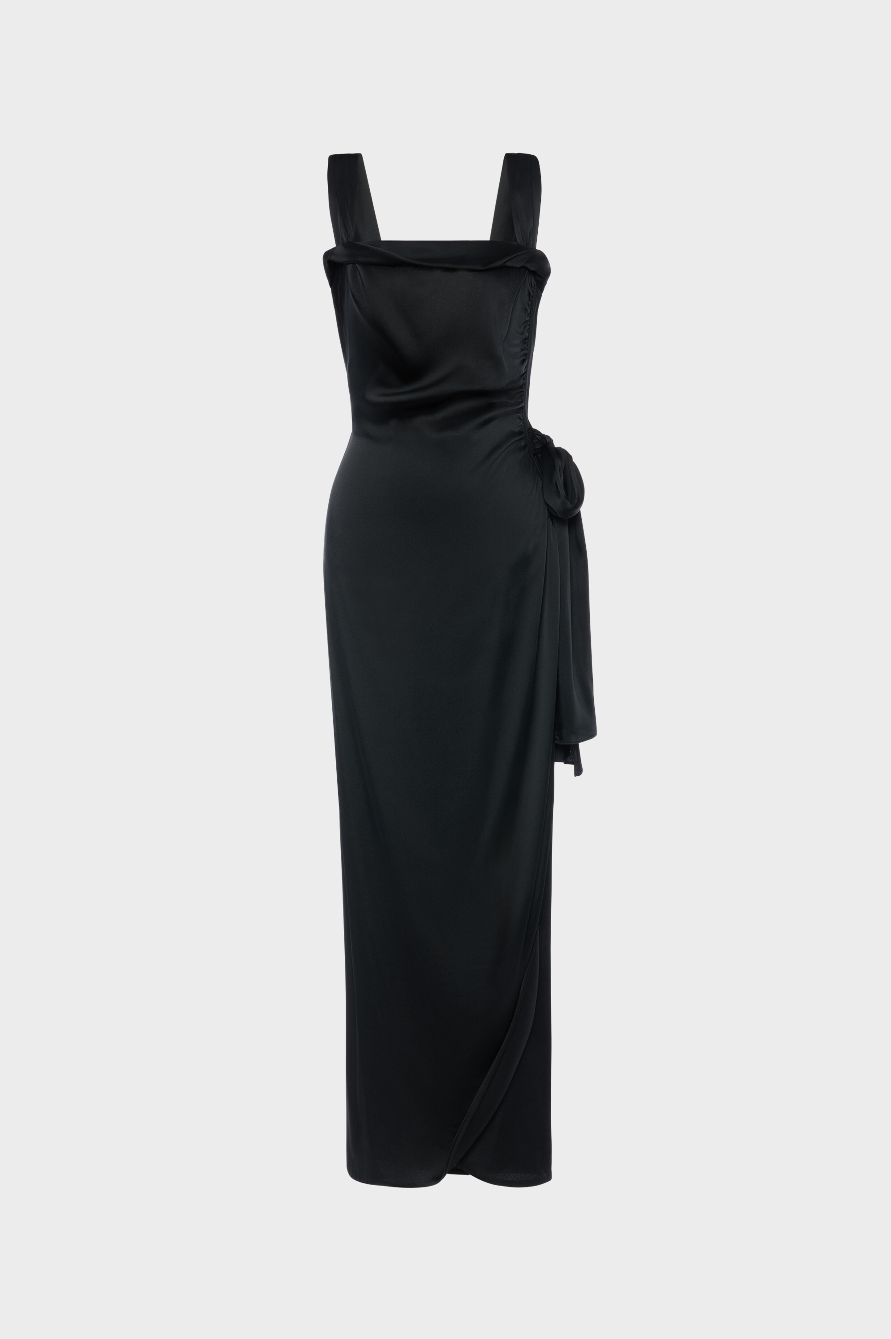 Maxikleid aus Seidensatin
